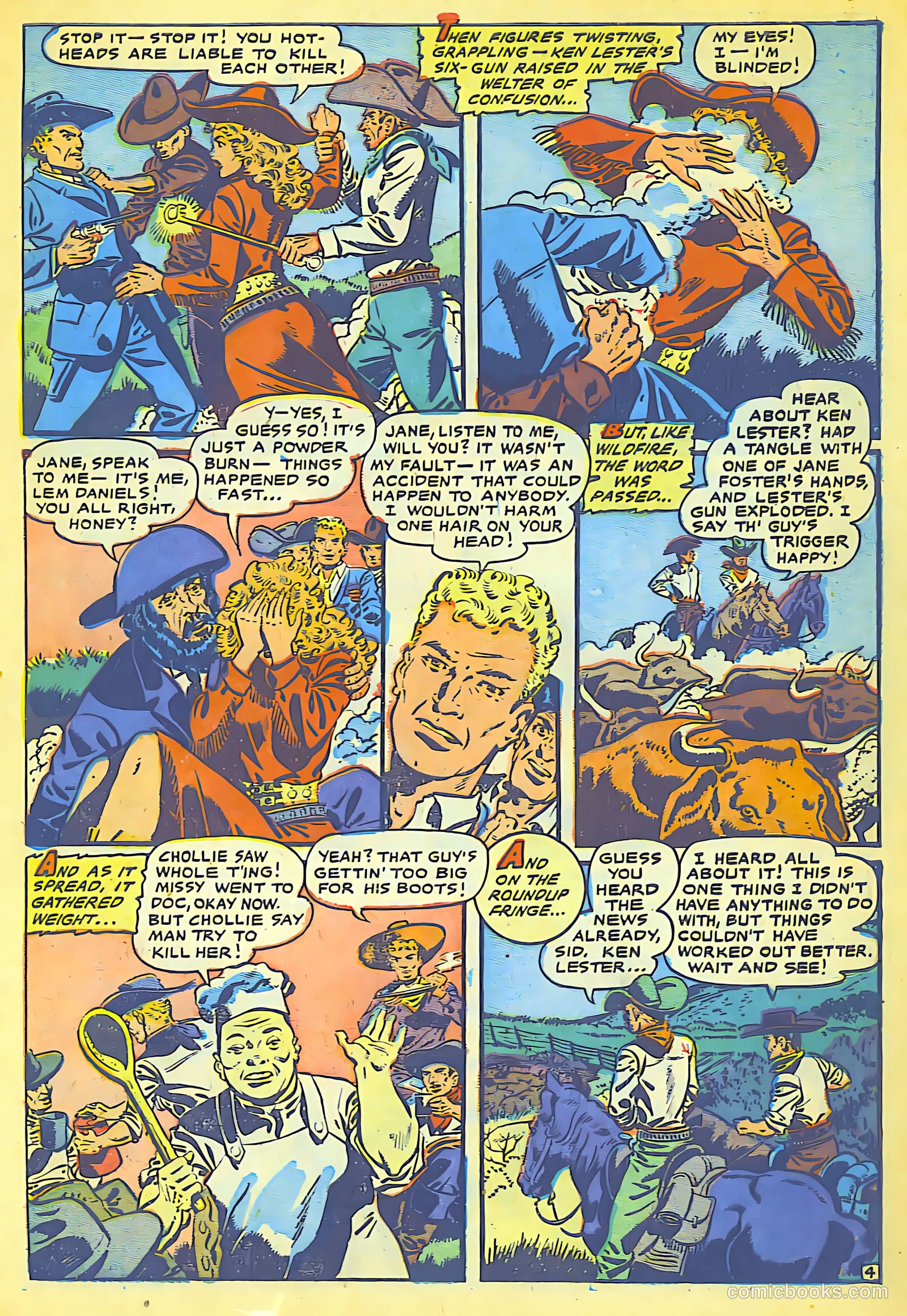 Cowgirl Romances #8 (1952) — page 7 of 36