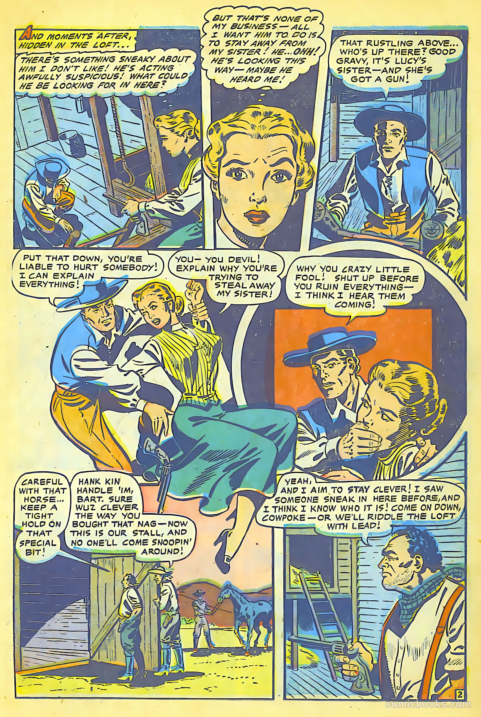 Cowgirl Romances #8 (1952) — page 15 of 36