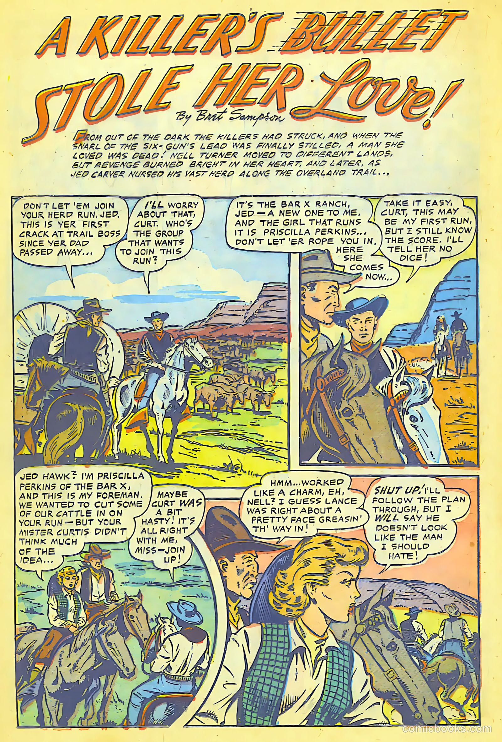 Cowgirl Romances #8 (1952) — page 20 of 36