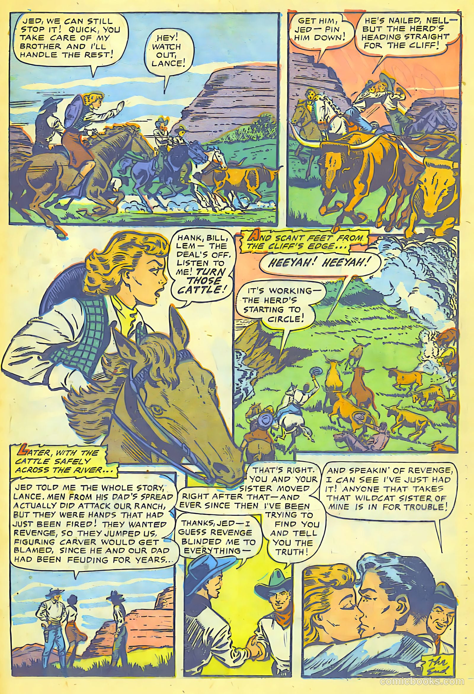 Cowgirl Romances #8 (1952) — page 25 of 36