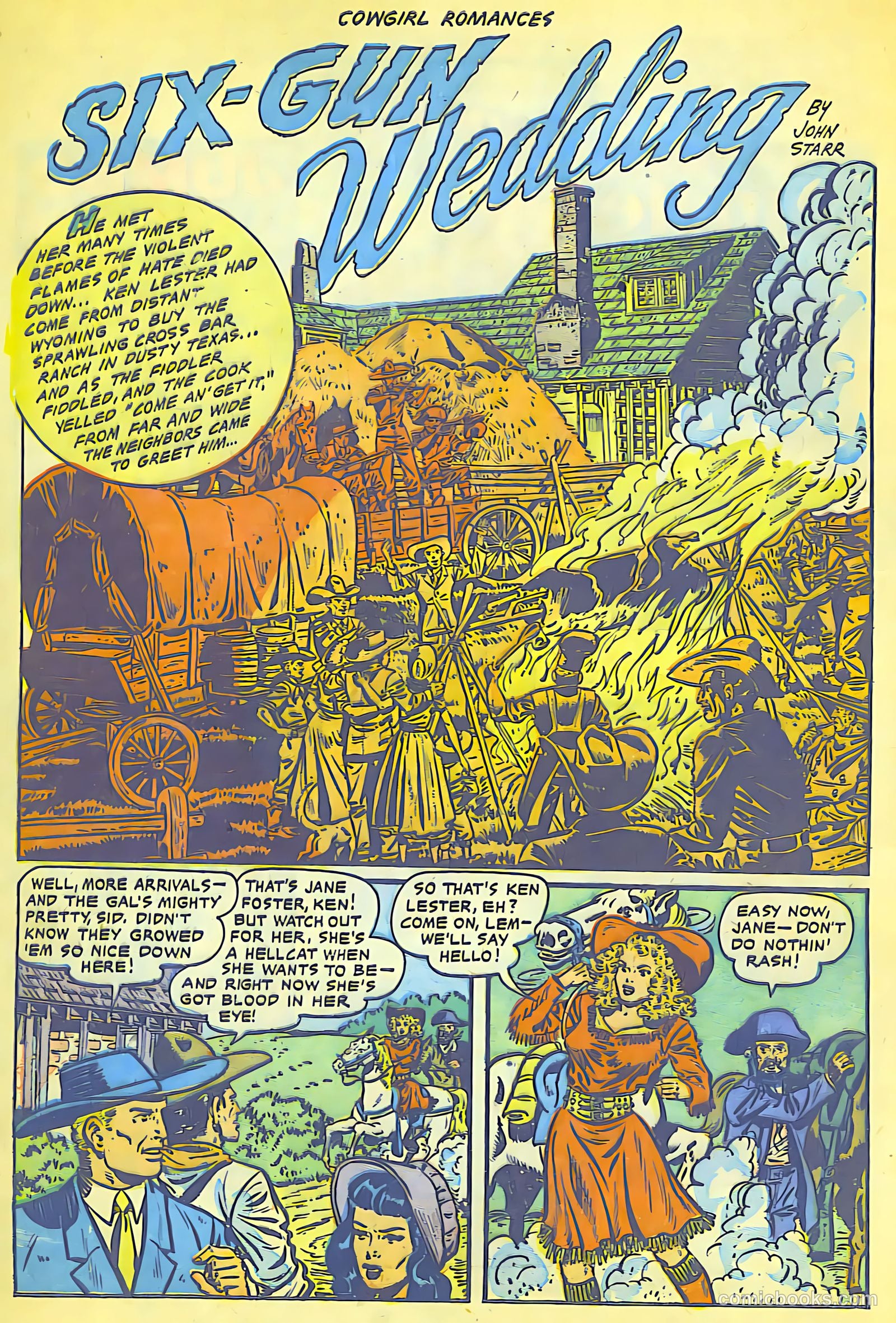 Cowgirl Romances #8 (1951) — page 2 of 29