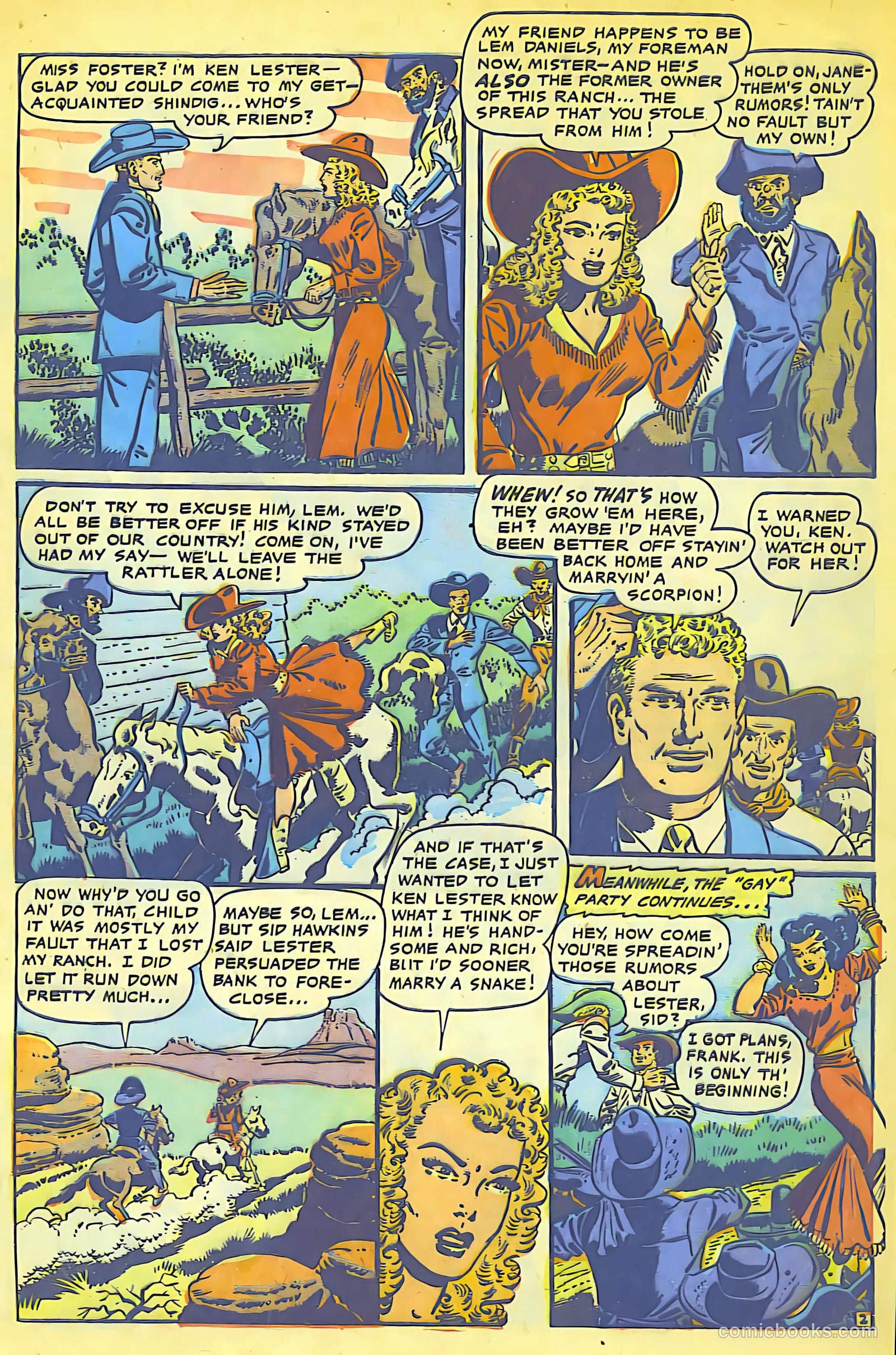 Cowgirl Romances #8 (1951) — page 3 of 29