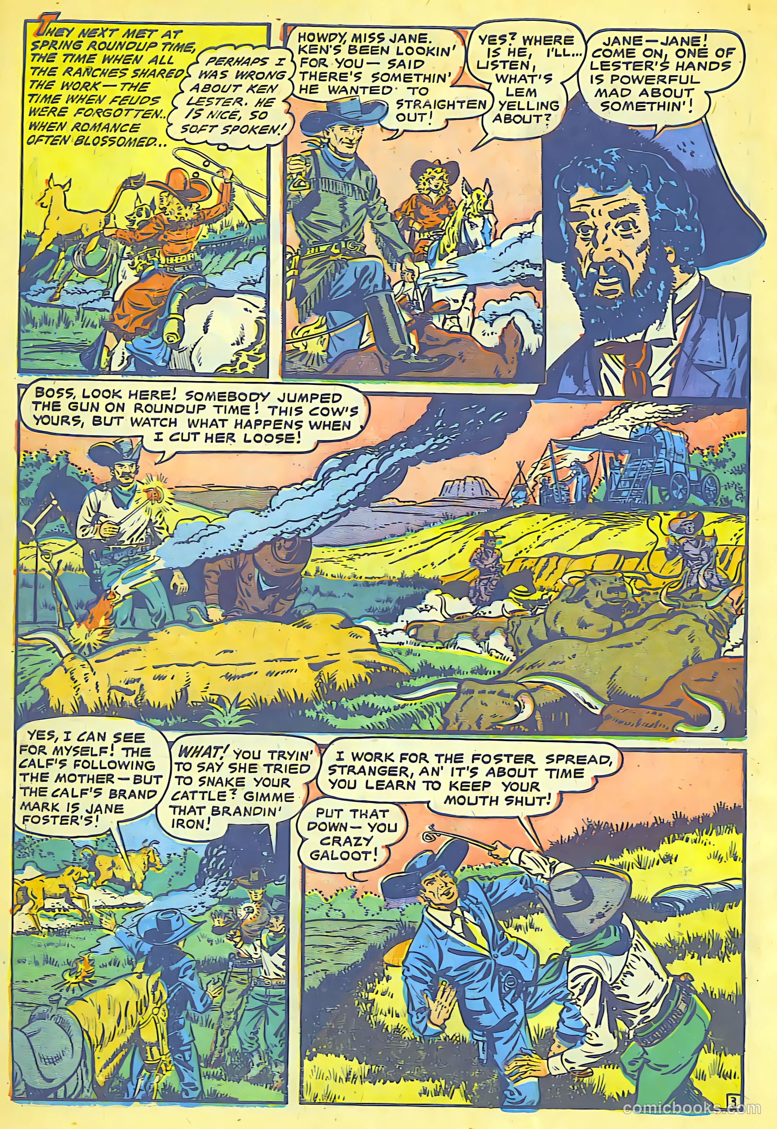 Cowgirl Romances #8 (1951) — page 4 of 29