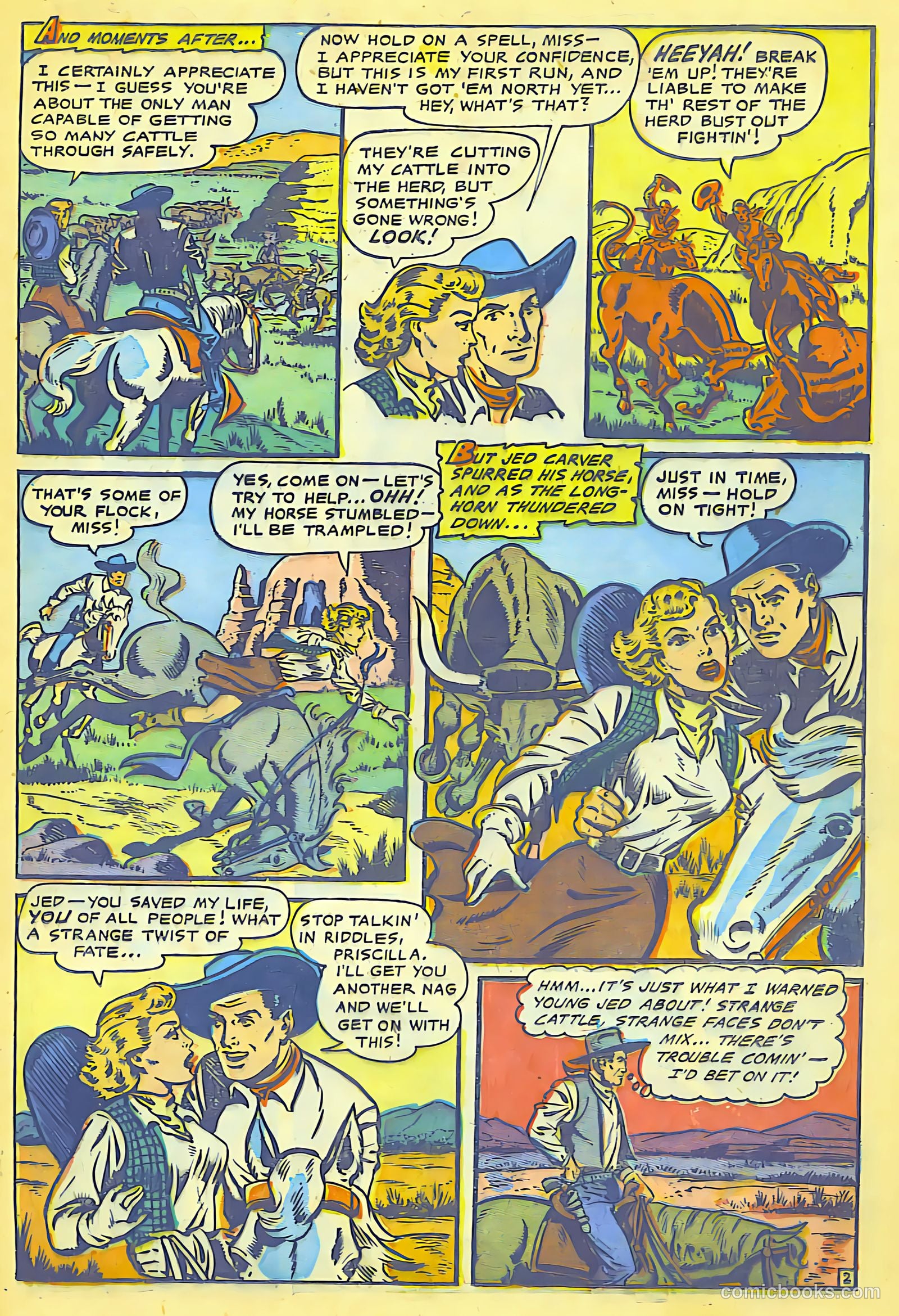 Cowgirl Romances #8 (1951) — page 17 of 29
