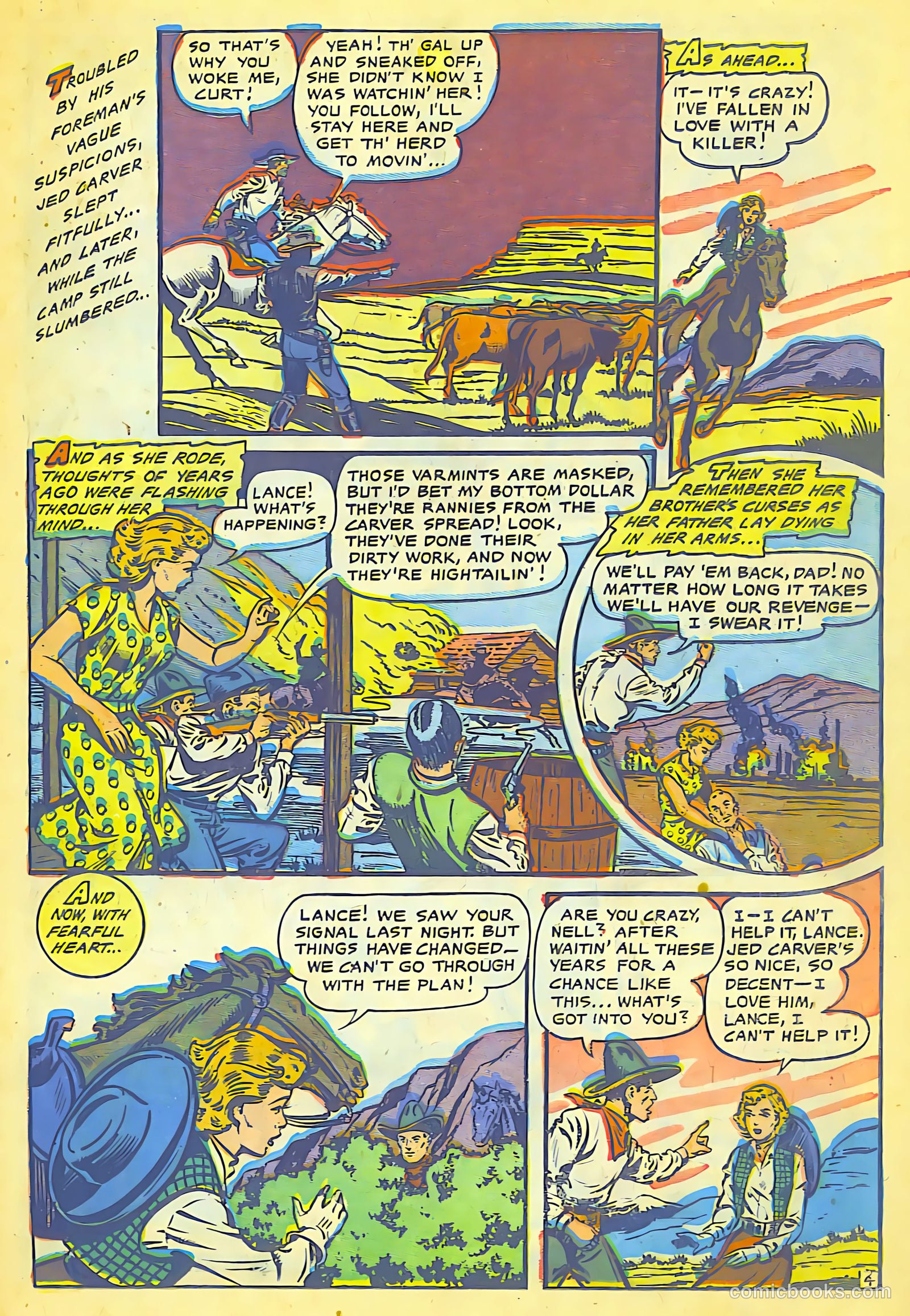 Cowgirl Romances #8 (1951) — page 19 of 29