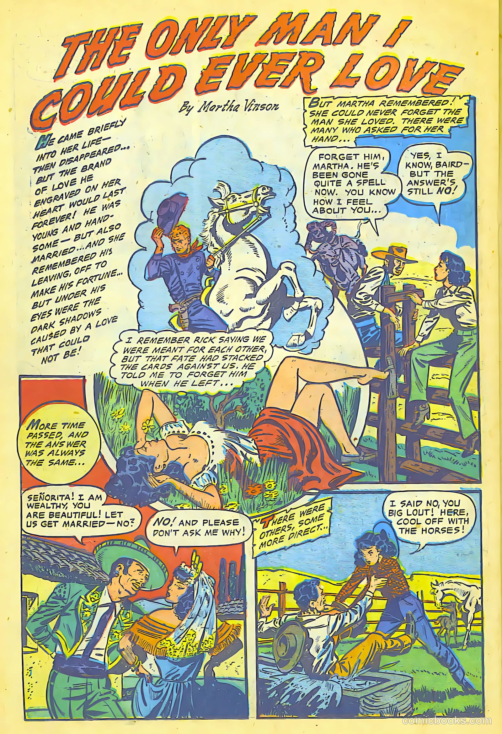 Cowgirl Romances #8 (1951) — page 22 of 29