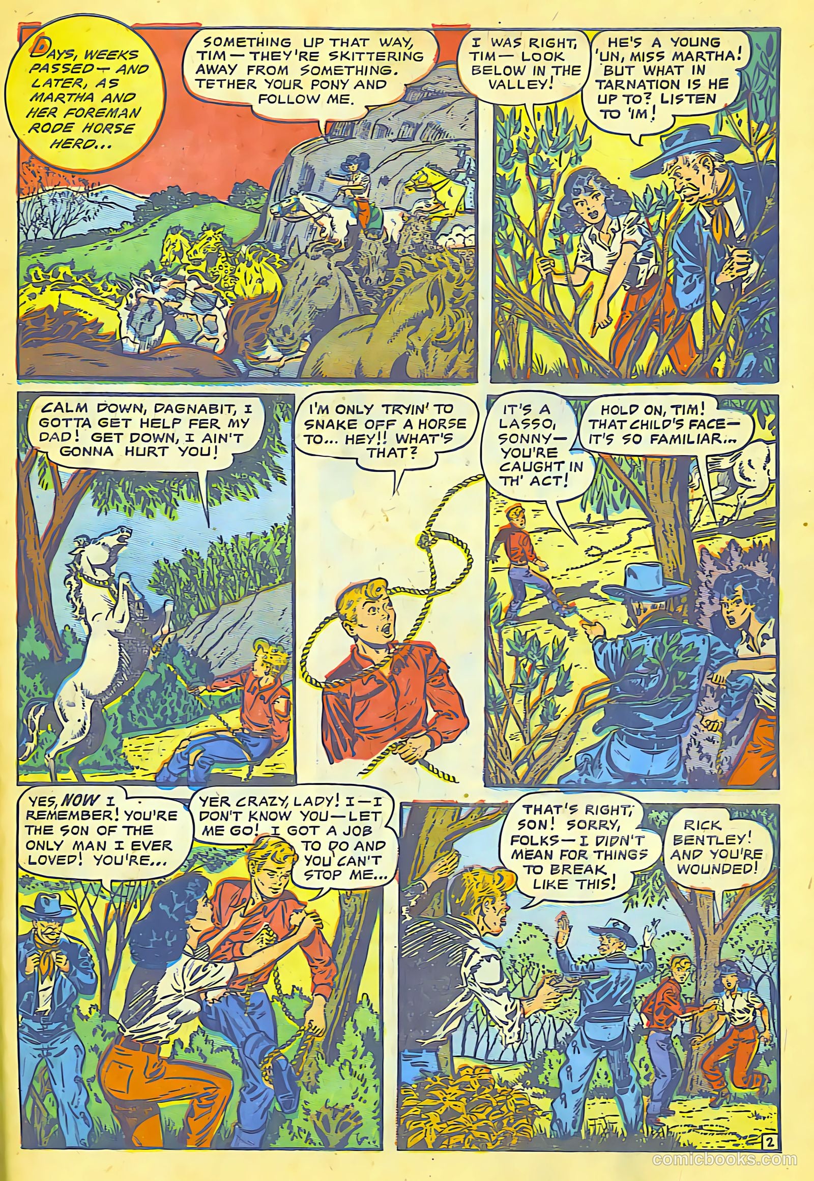 Cowgirl Romances #8 (1951) — page 23 of 29