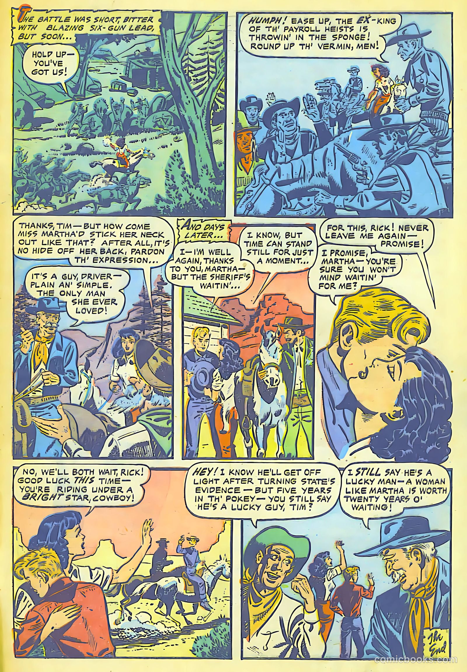 Cowgirl Romances #8 (1951) — page 29 of 29