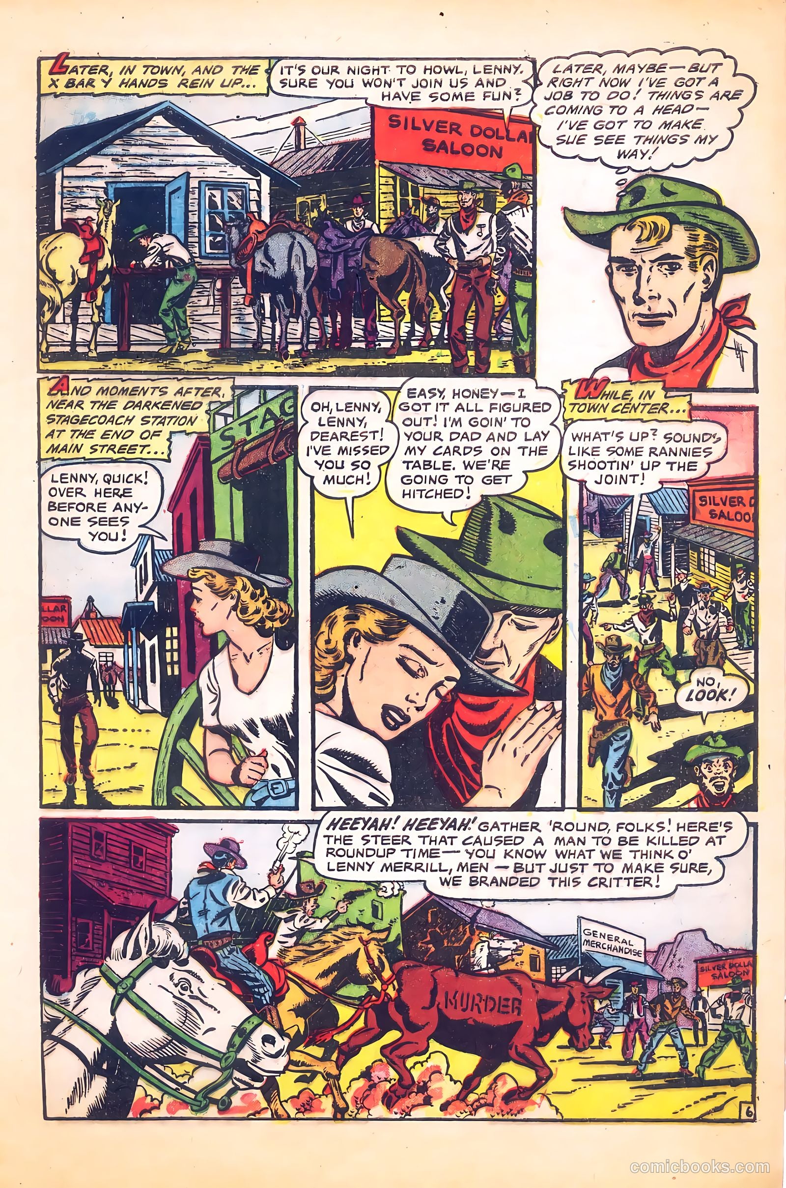 Cowgirl Romances #9 (1951) — page 9 of 36