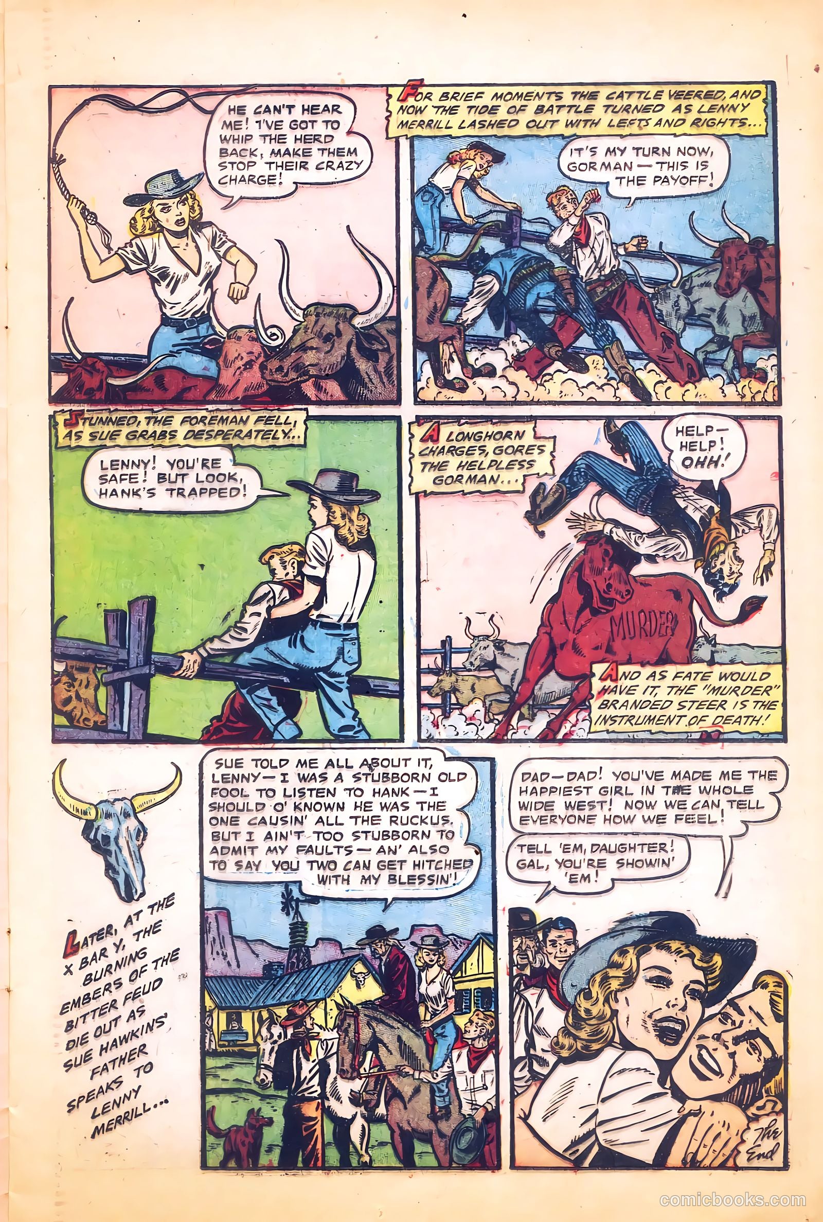 Cowgirl Romances #9 (1951) — page 13 of 36