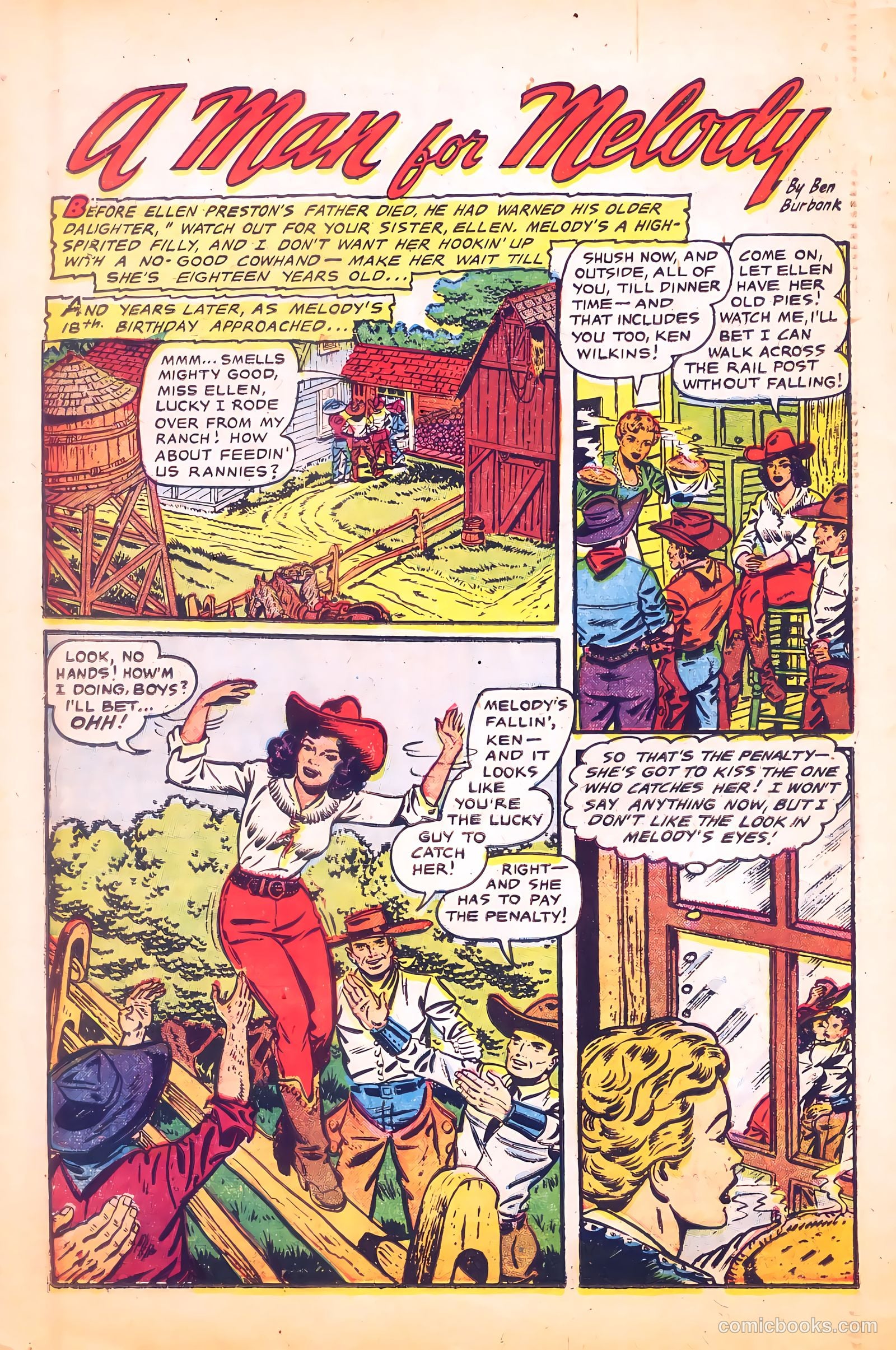 Cowgirl Romances #9 (1951) — page 14 of 36