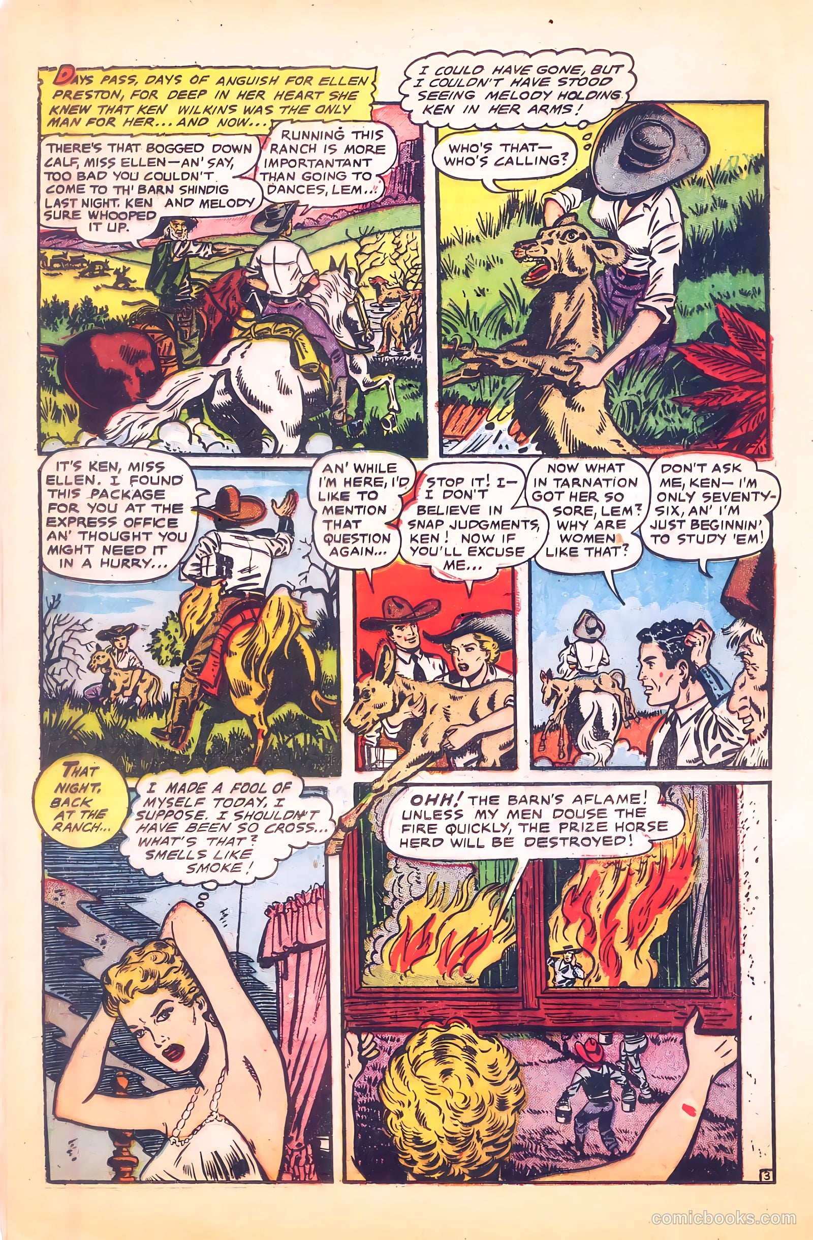 Cowgirl Romances #9 (1951) — page 16 of 36