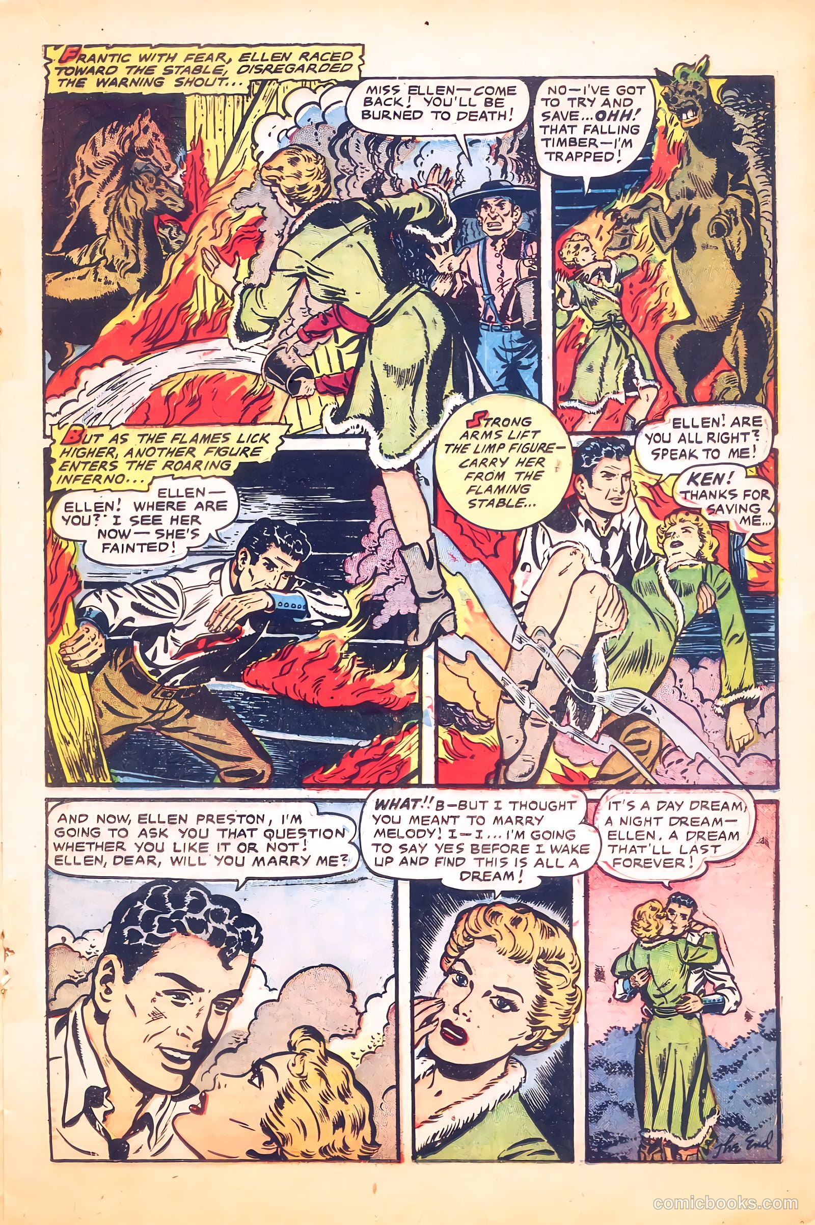 Cowgirl Romances #9 (1951) — page 17 of 36