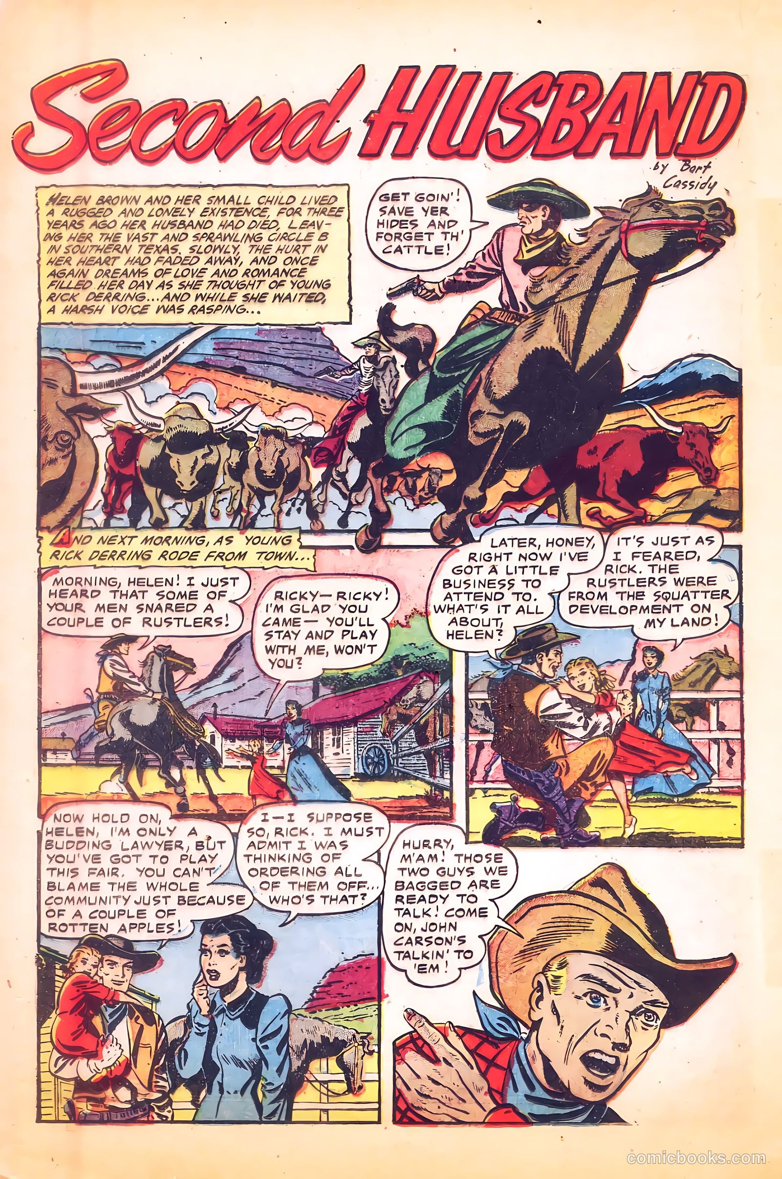 Cowgirl Romances #9 (1951) — page 20 of 36