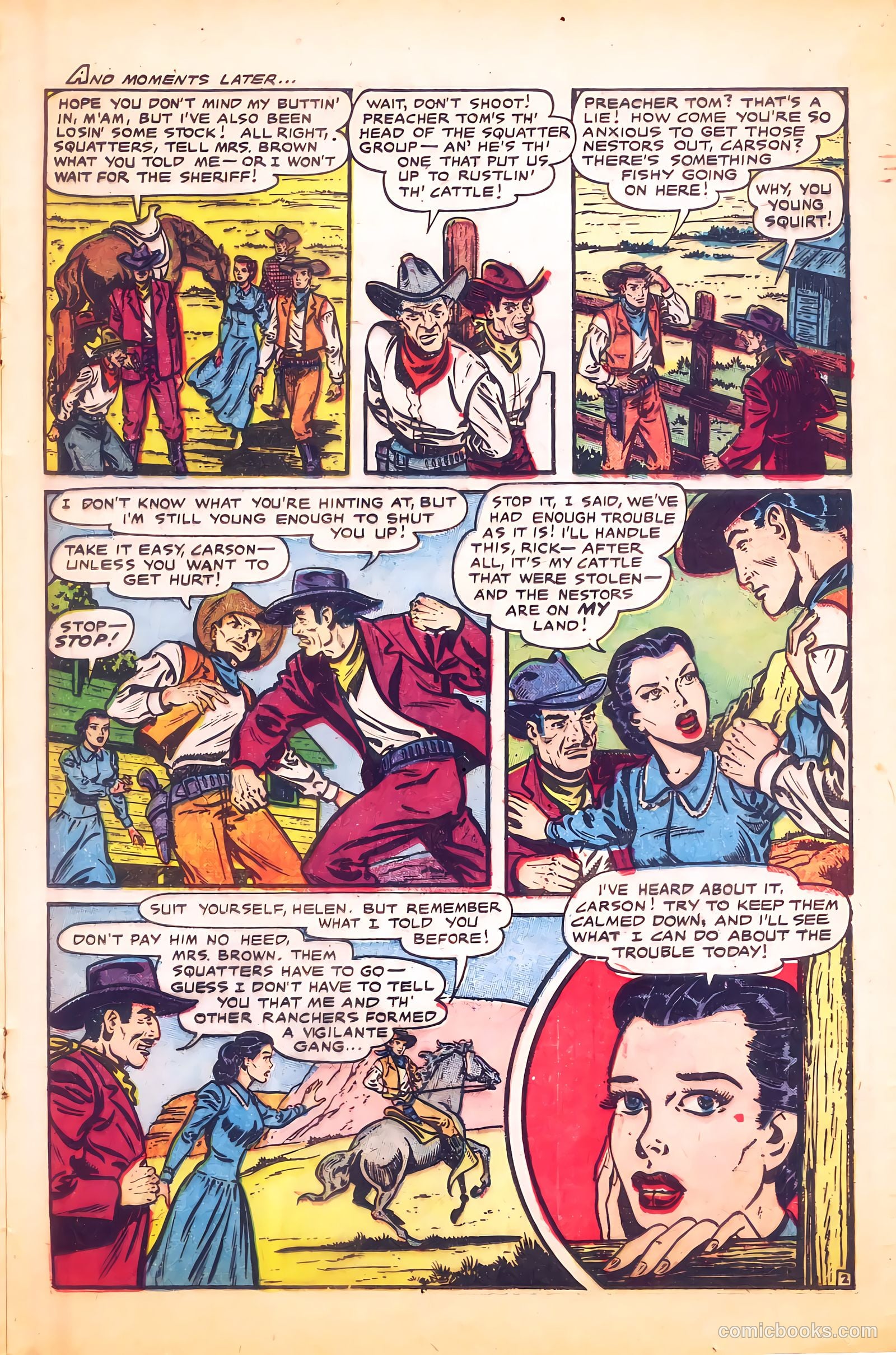 Cowgirl Romances #9 (1951) — page 21 of 36
