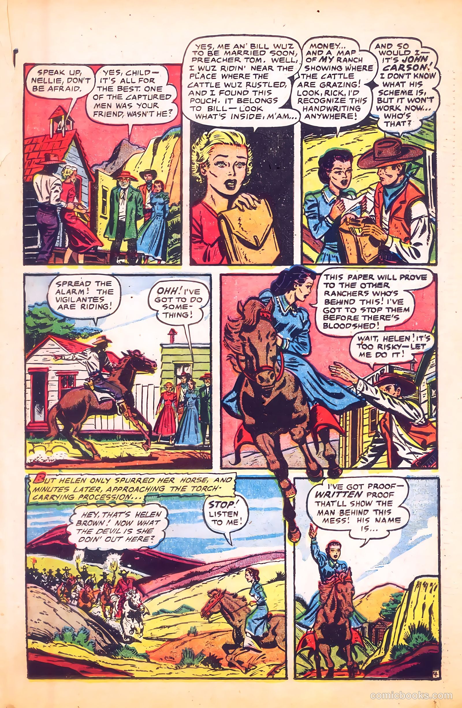 Cowgirl Romances #9 (1951) — page 23 of 36