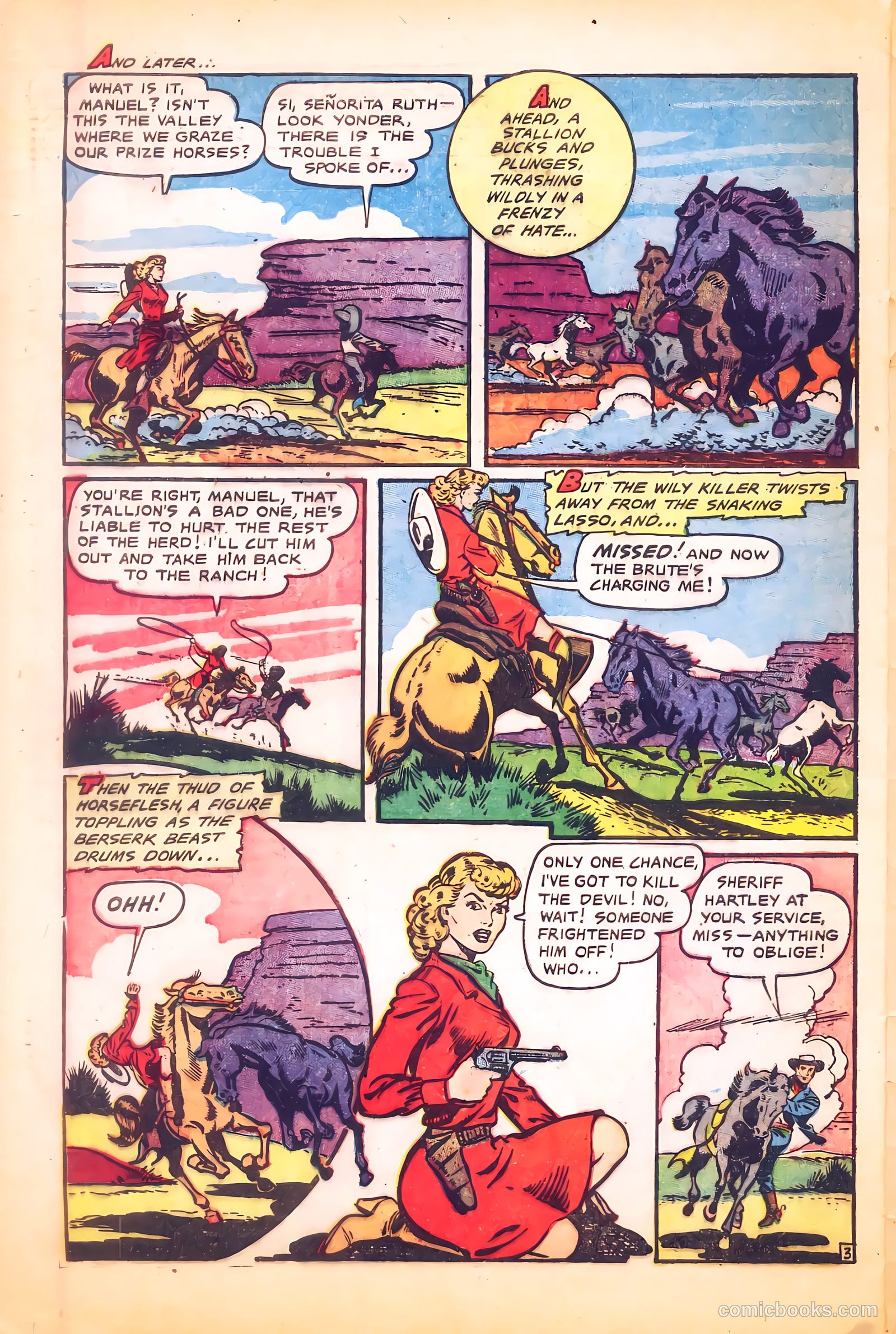 Cowgirl Romances #9 (1952) — page 28 of 36