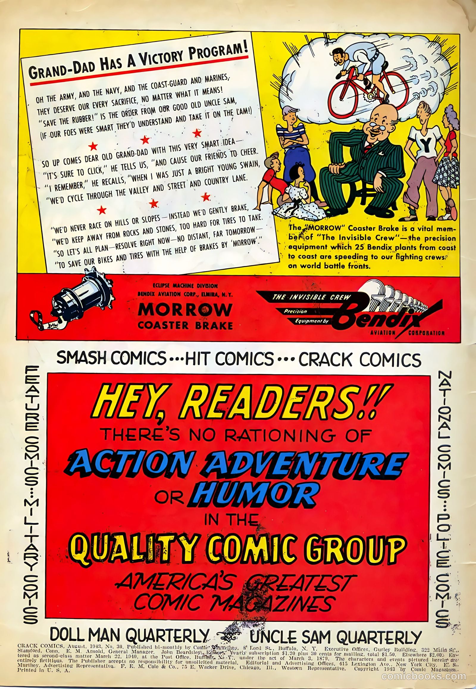 Crack Comics #30 (1943) — page 2 of 68
