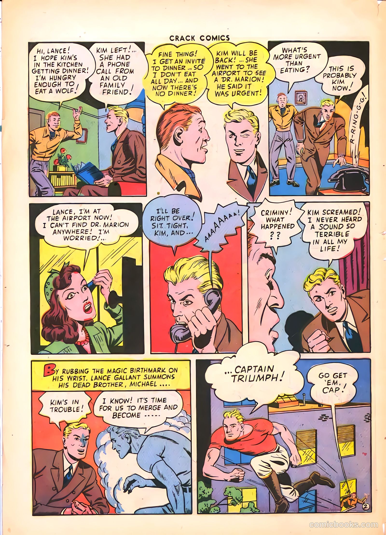 Crack Comics #34 (1944) — page 4 of 60