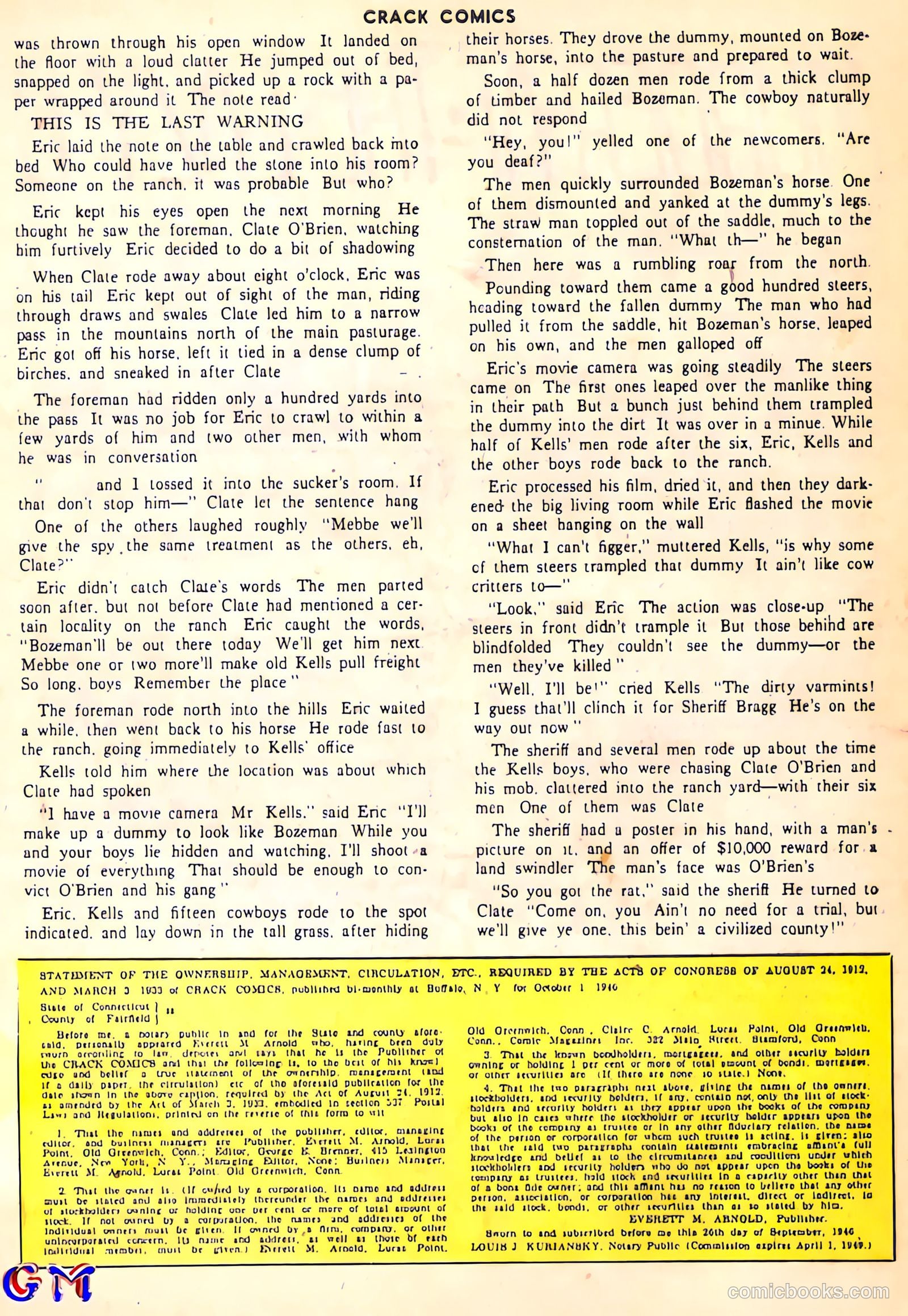 Crack Comics #48 (1947) — page 48 of 60
