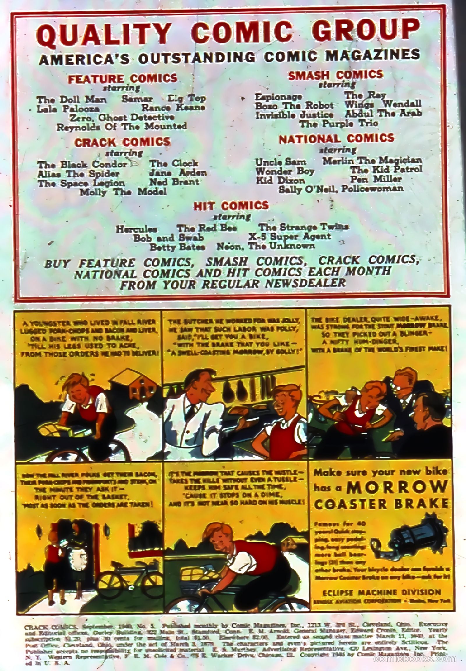 Crack Comics #5 (1940) — page 2 of 68