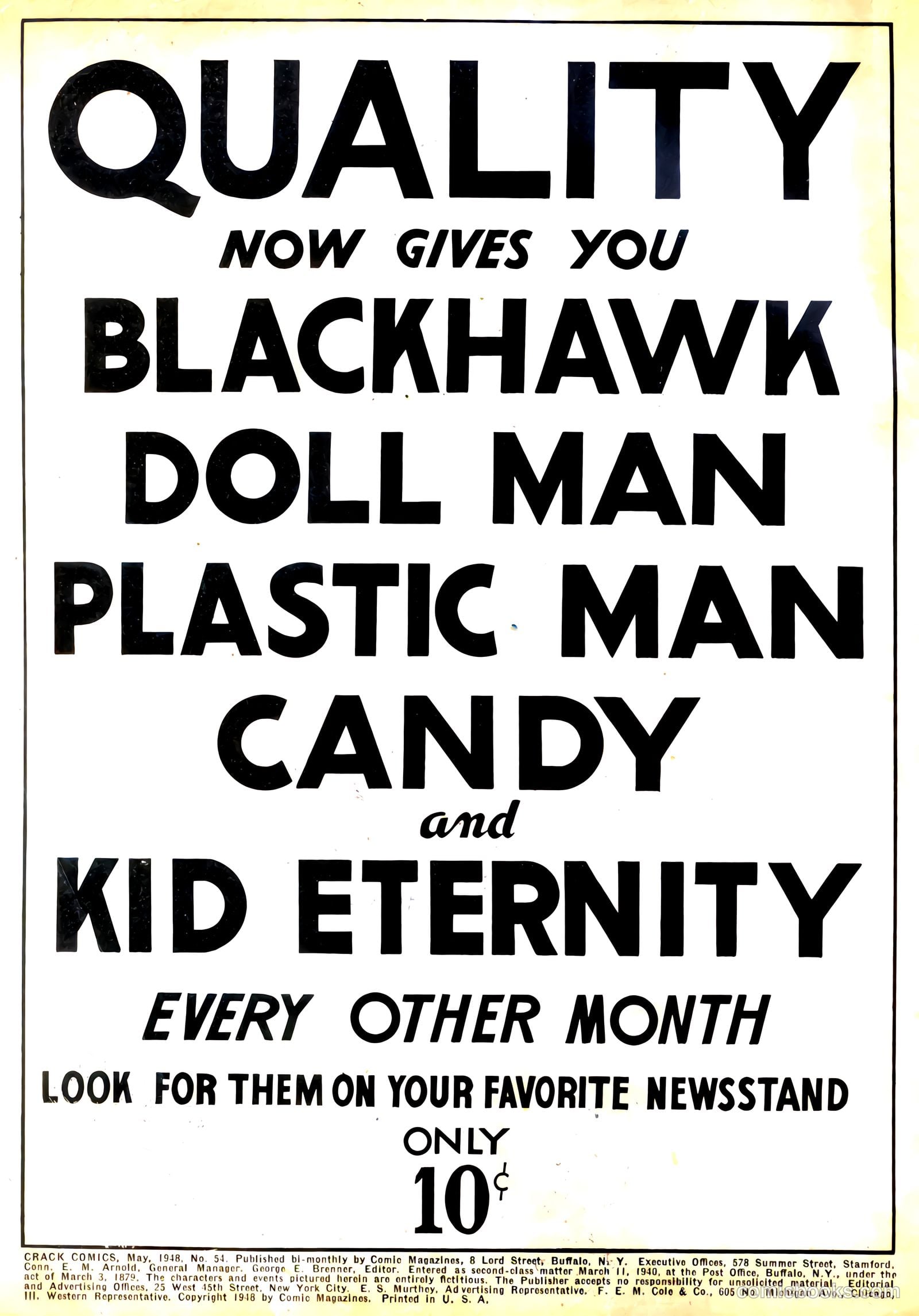 Crack Comics #54 (1948) — page 2 of 52
