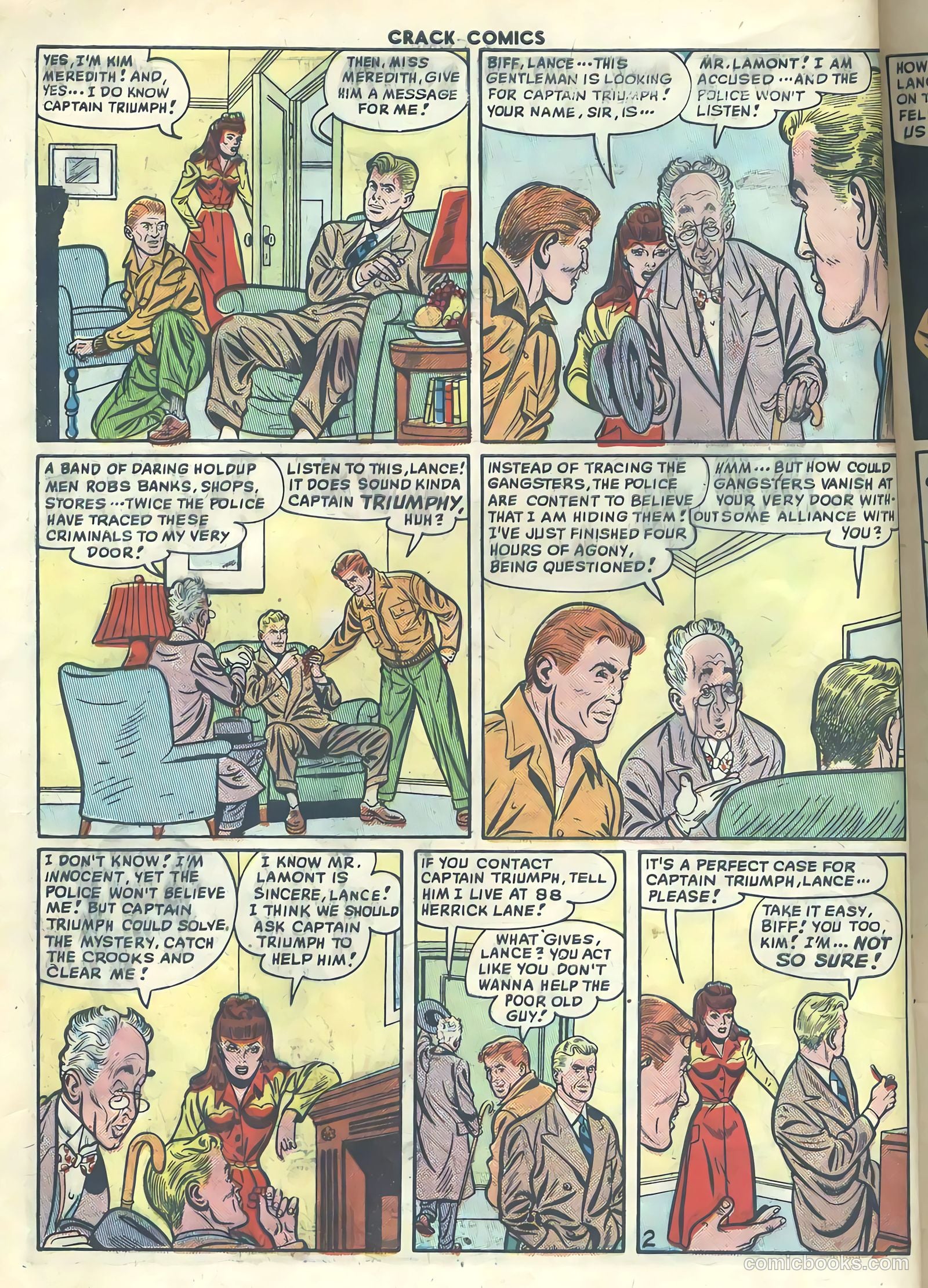 Crack Comics #62 (1949) — page 4 of 36