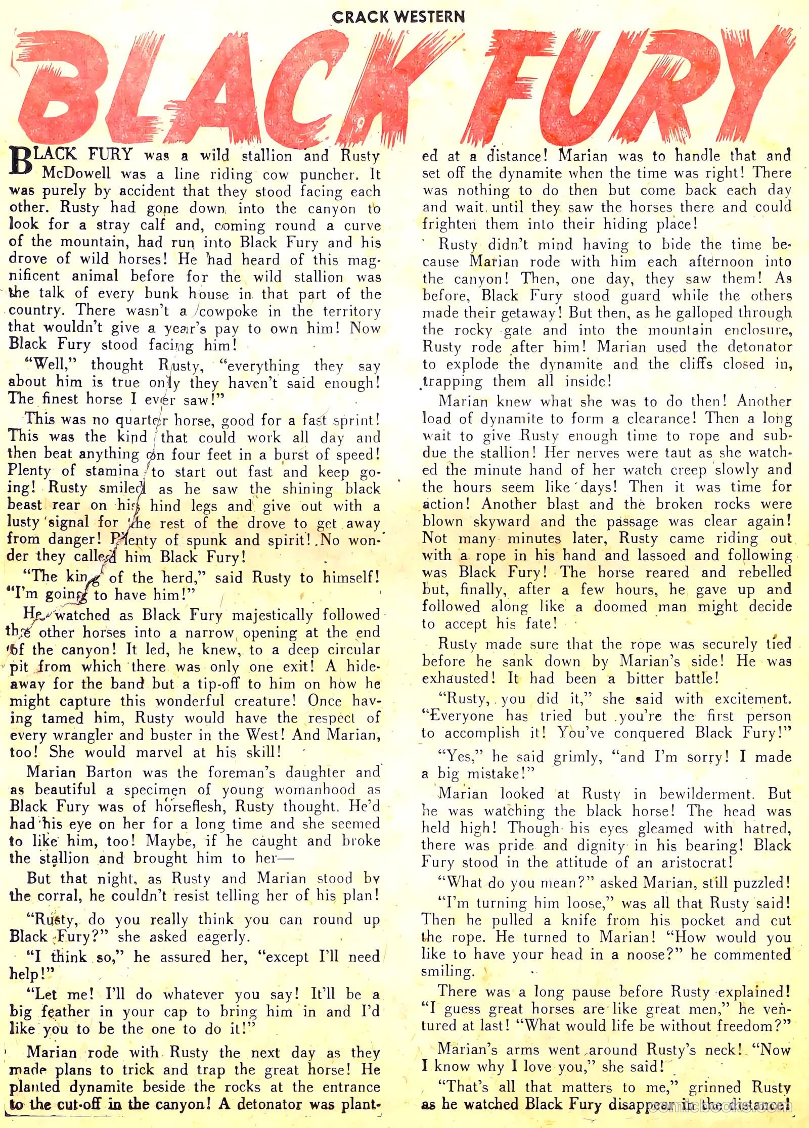 Crack Western #76 (1952) — page 26 of 36