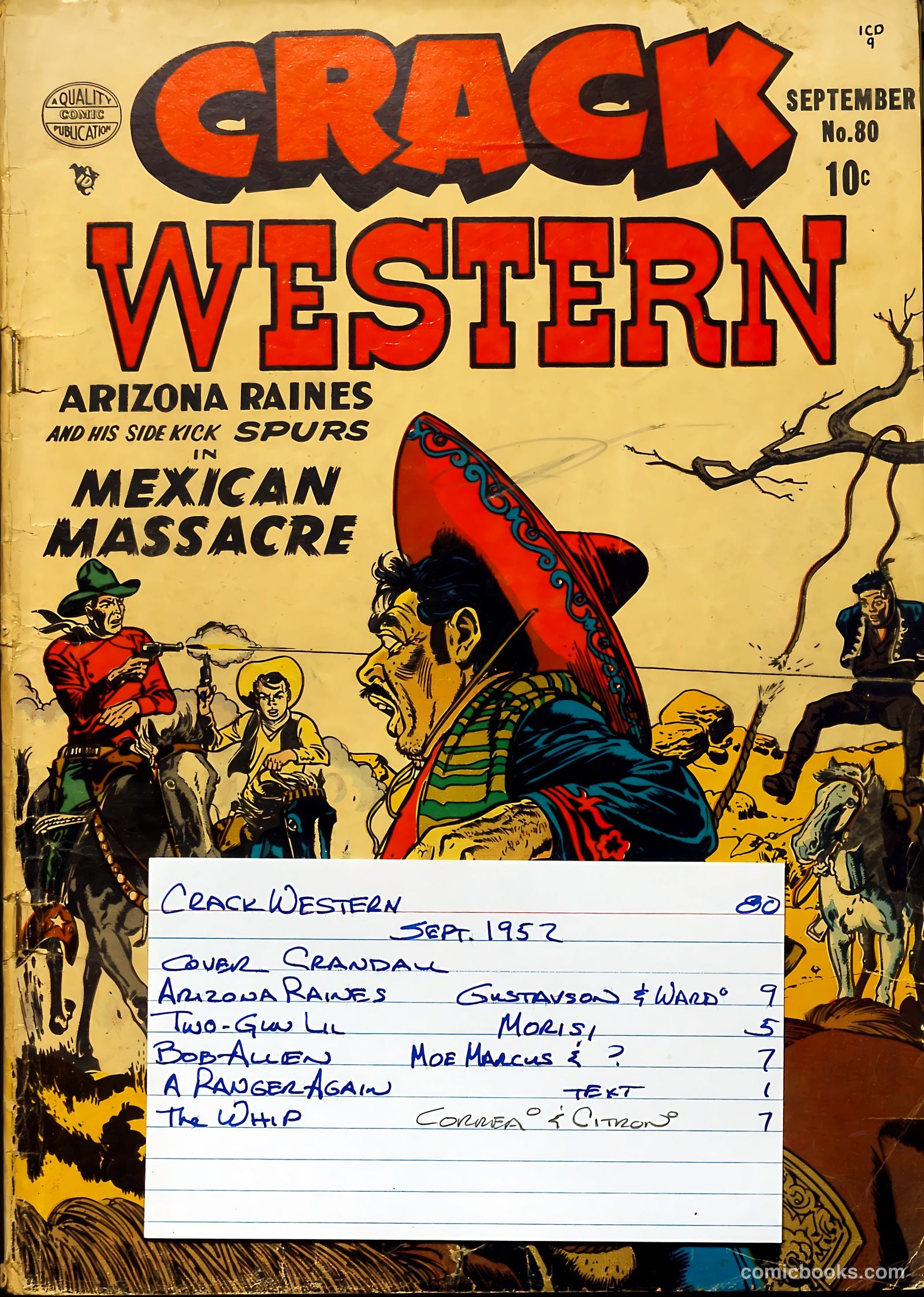 Crack Western #80 (1952) — page 37 of 37