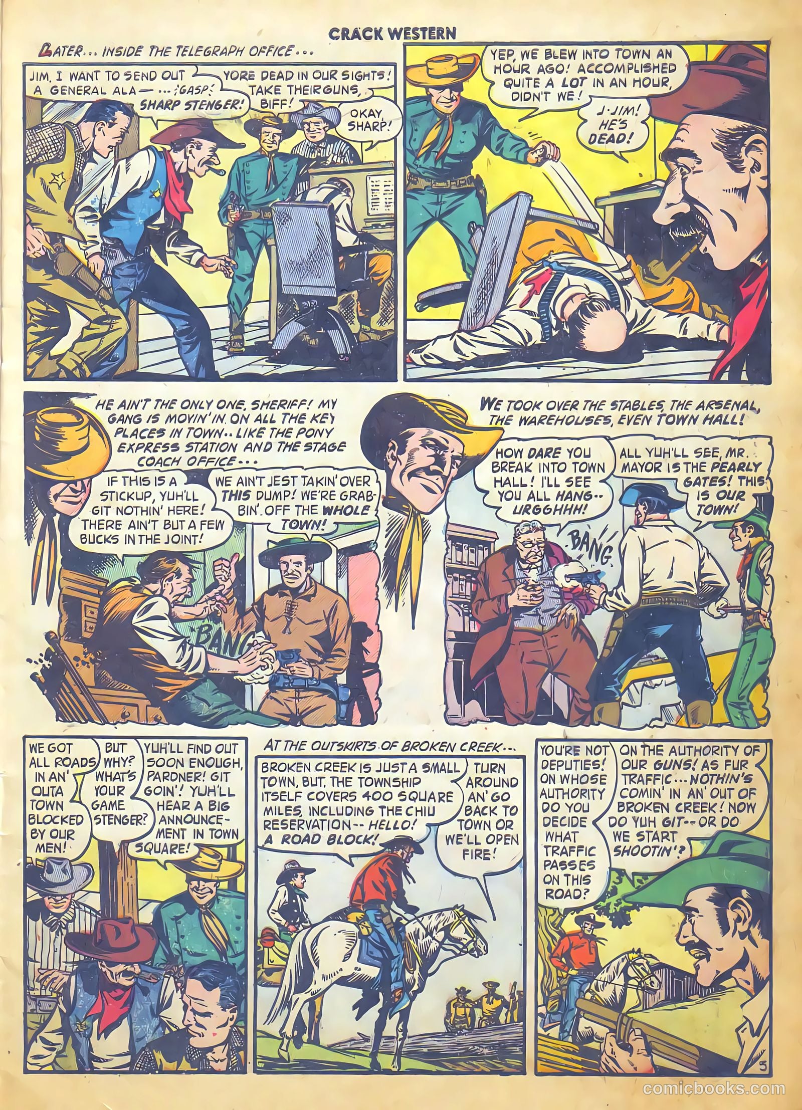 Crack Western #84 (1953) — page 7 of 36