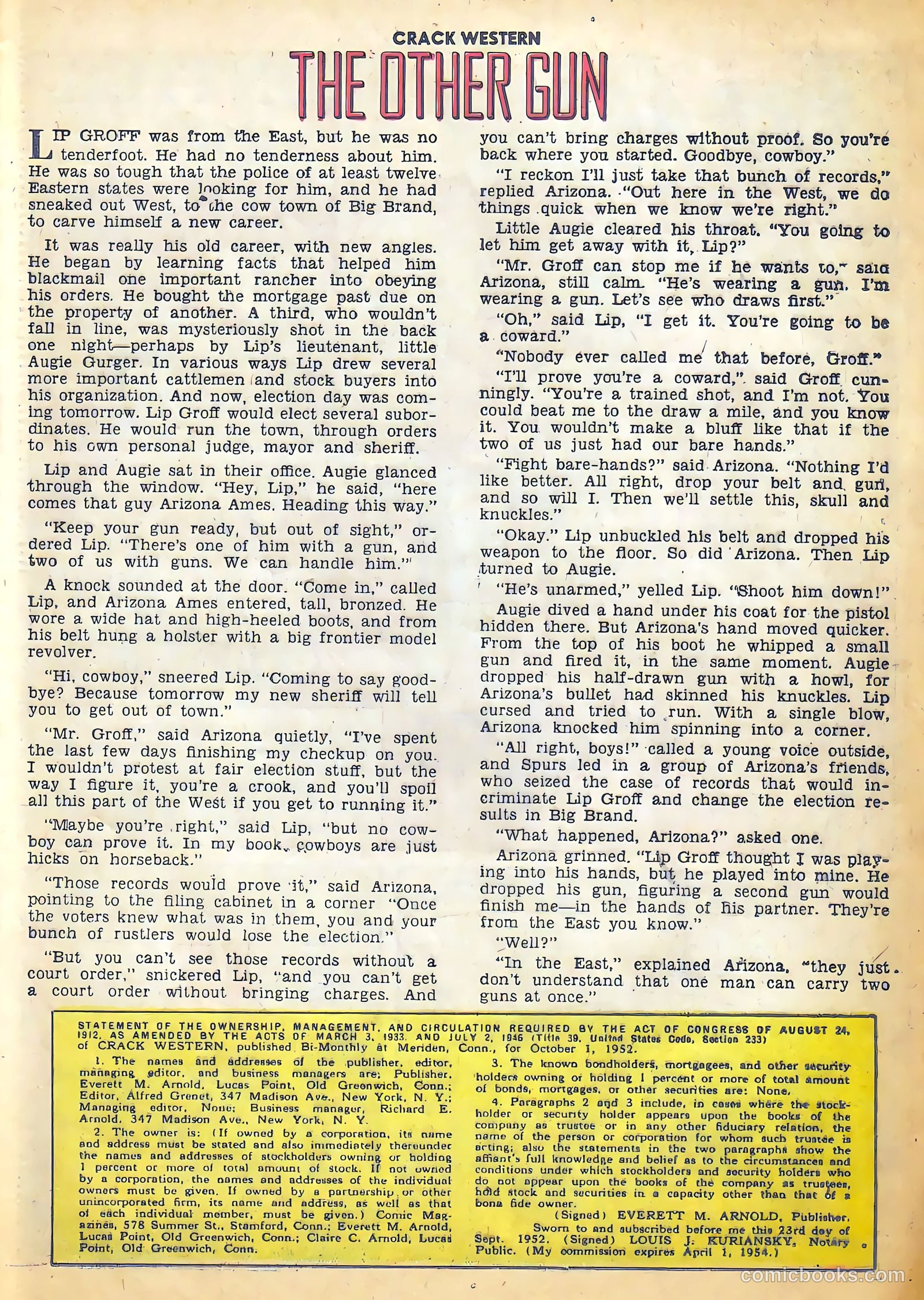 Crack Western #84 (1953) — page 25 of 36