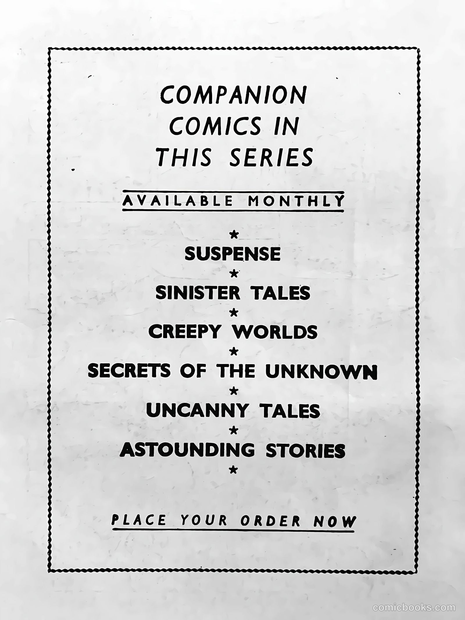 Creepy Worlds #106 — page 52 of 52