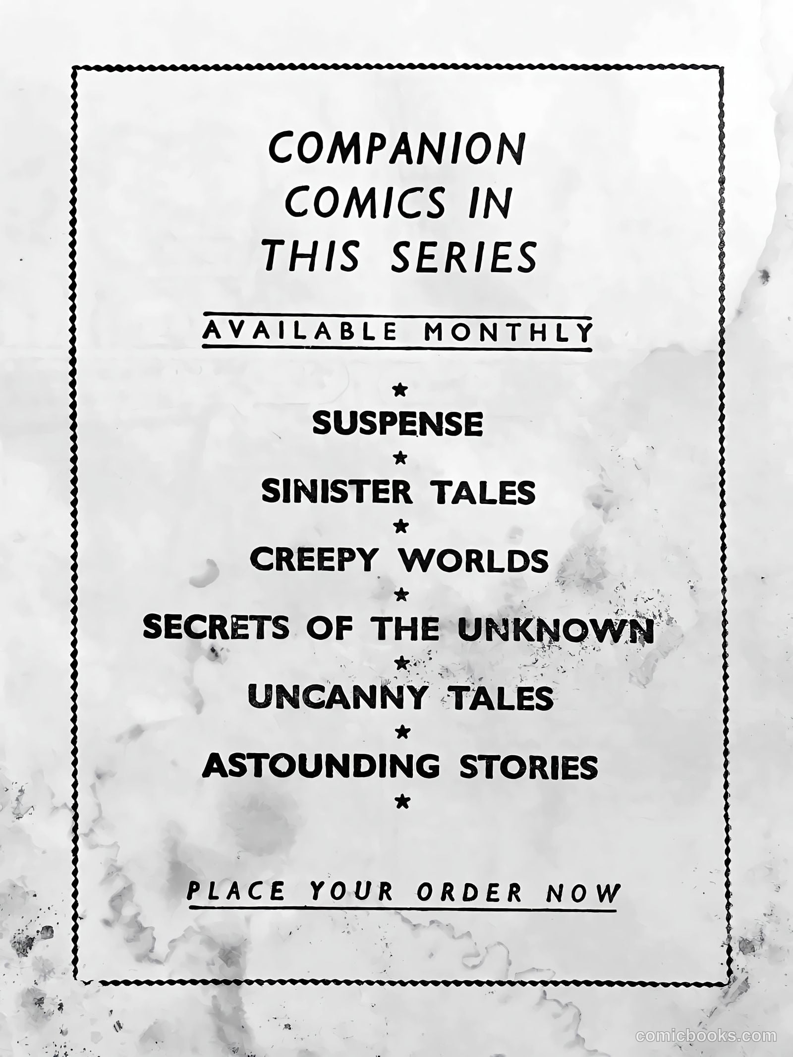 Creepy Worlds #114 — page 32 of 32