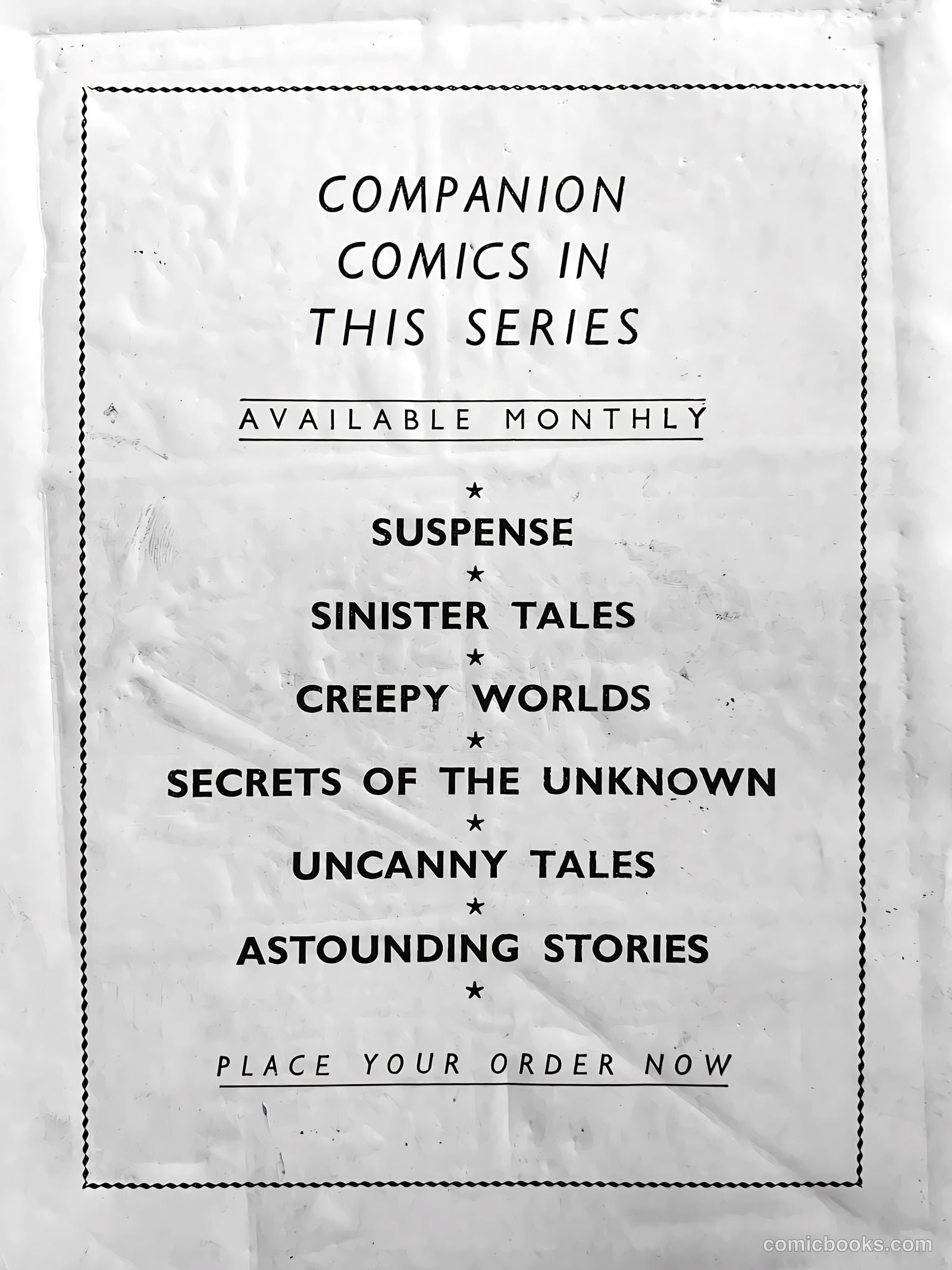 Creepy Worlds #48 — page 63 of 63