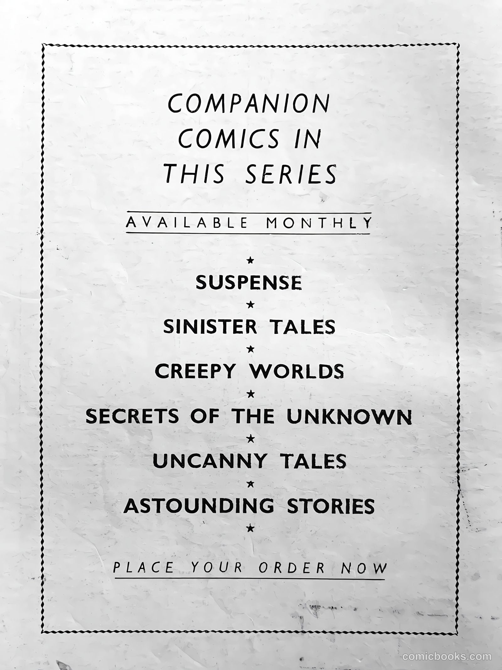 Creepy Worlds #49 — page 65 of 65