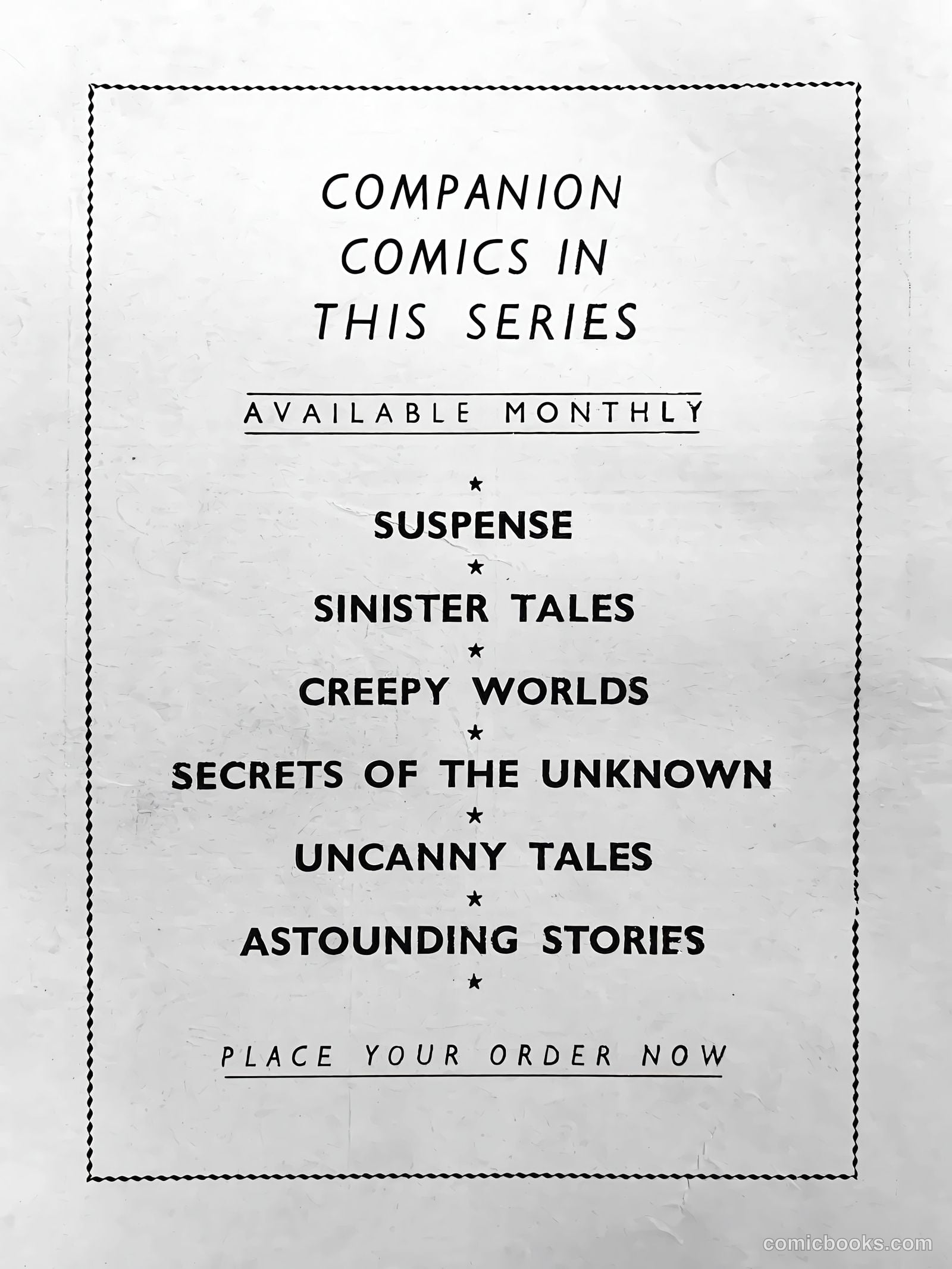 Creepy Worlds #50 — page 68 of 68