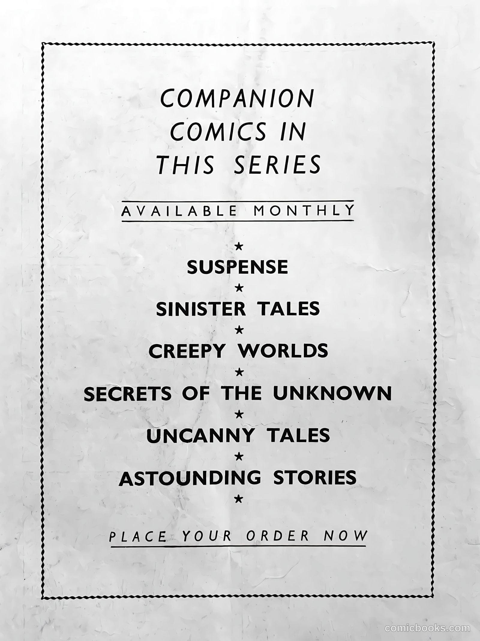 Creepy Worlds #54 — page 60 of 60