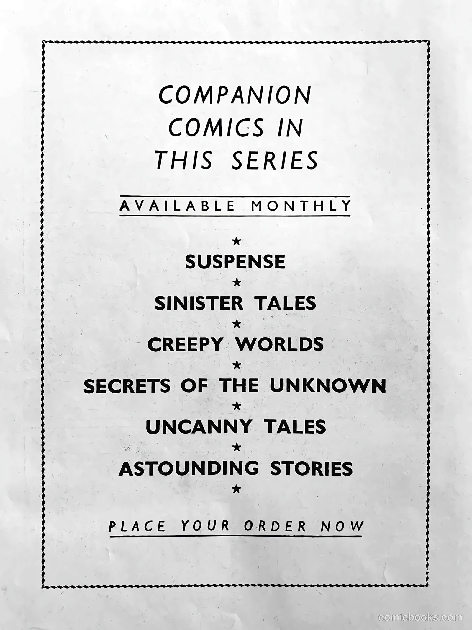 Creepy Worlds #56 — page 68 of 68