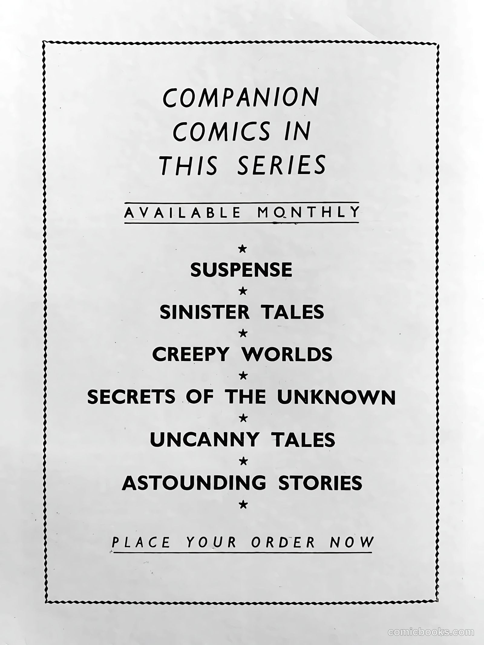 Creepy Worlds #59 — page 59 of 59