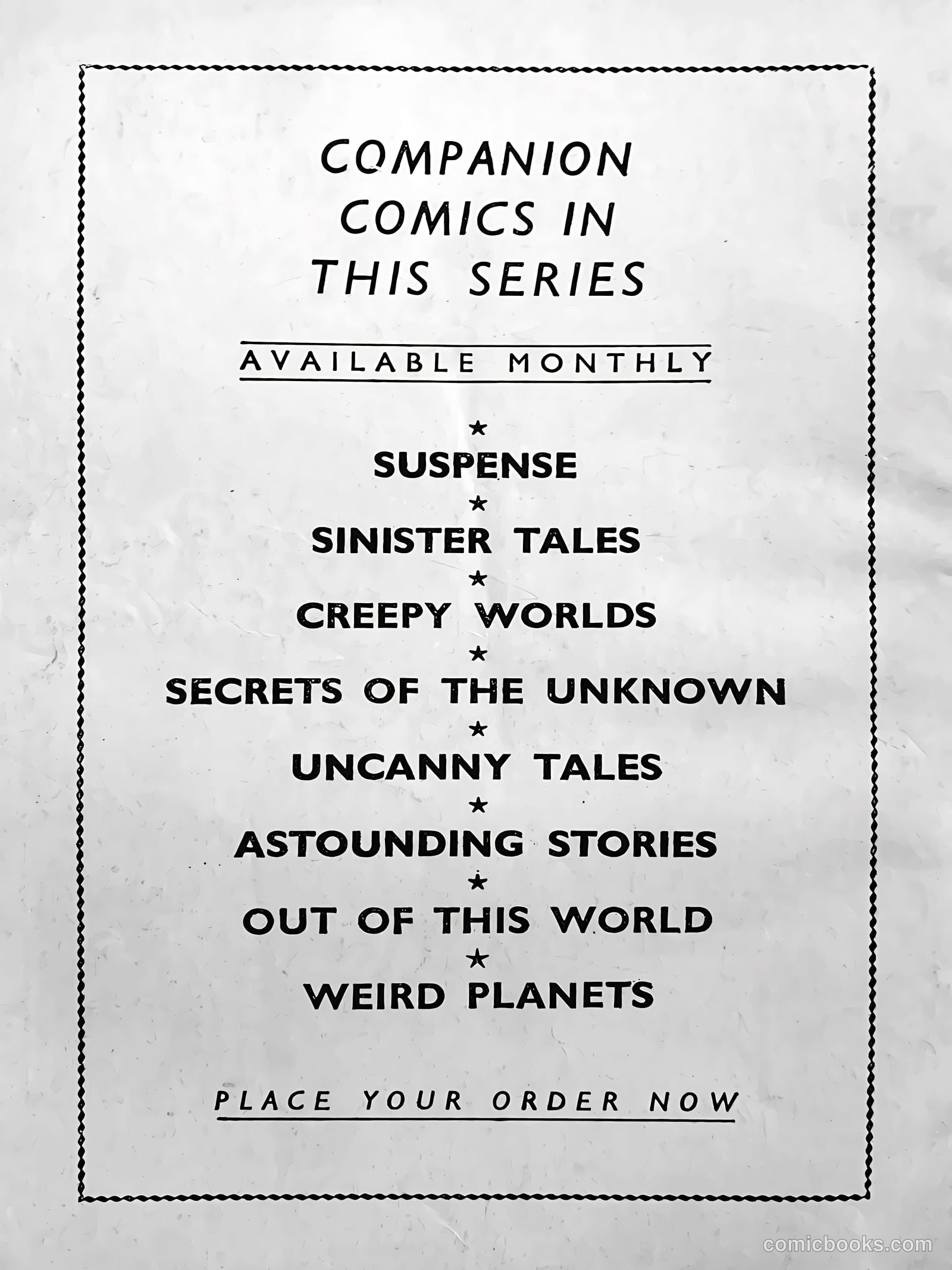 Creepy Worlds #70 — page 50 of 50