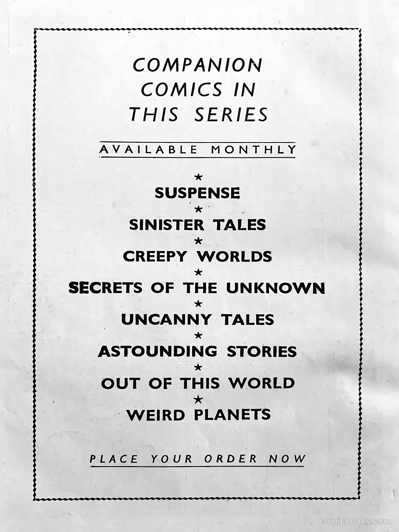 Creepy Worlds #83 — page 38 of 38