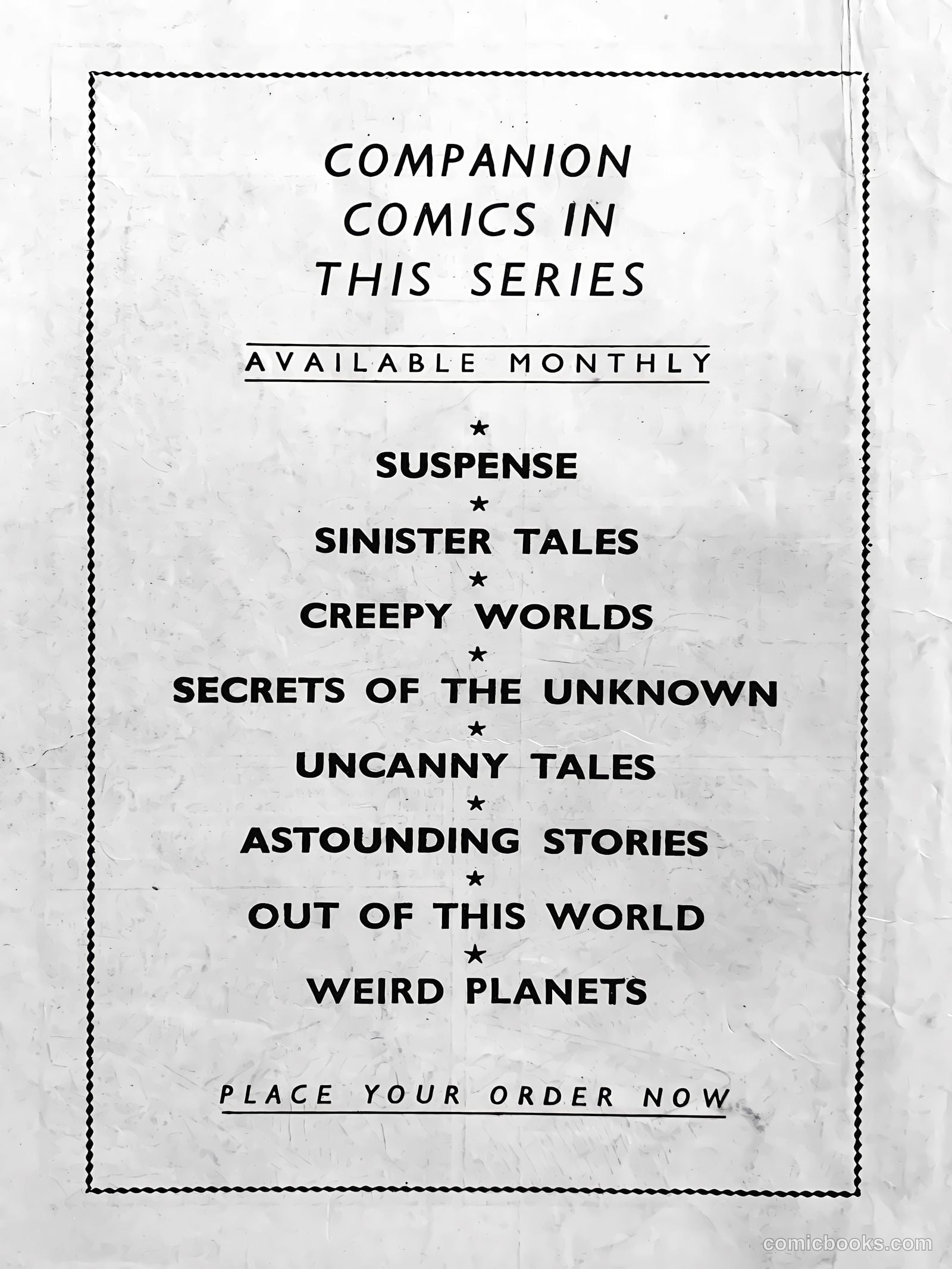 Creepy Worlds #84 — page 52 of 52