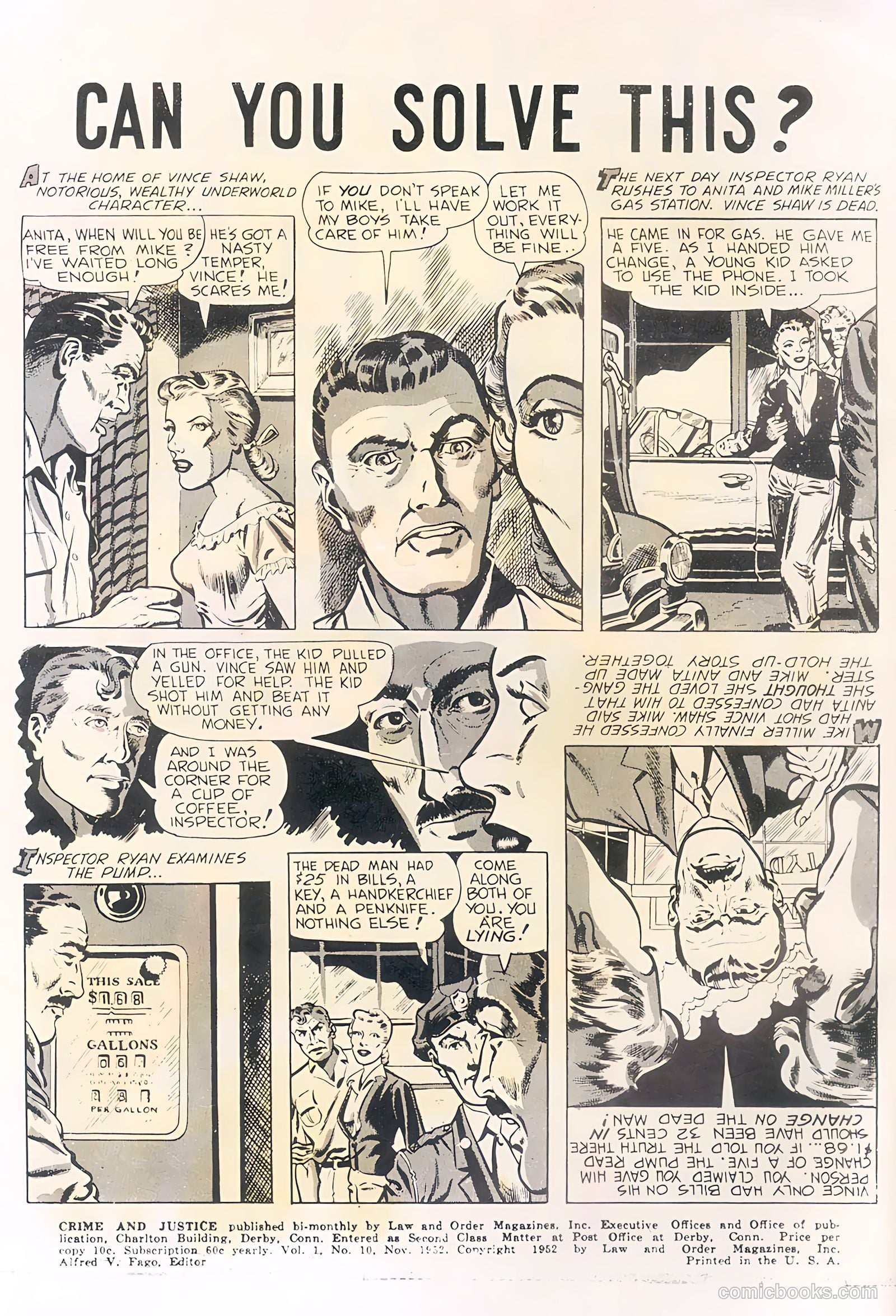 Crime and Justice #10 (1952) — page 2 of 36