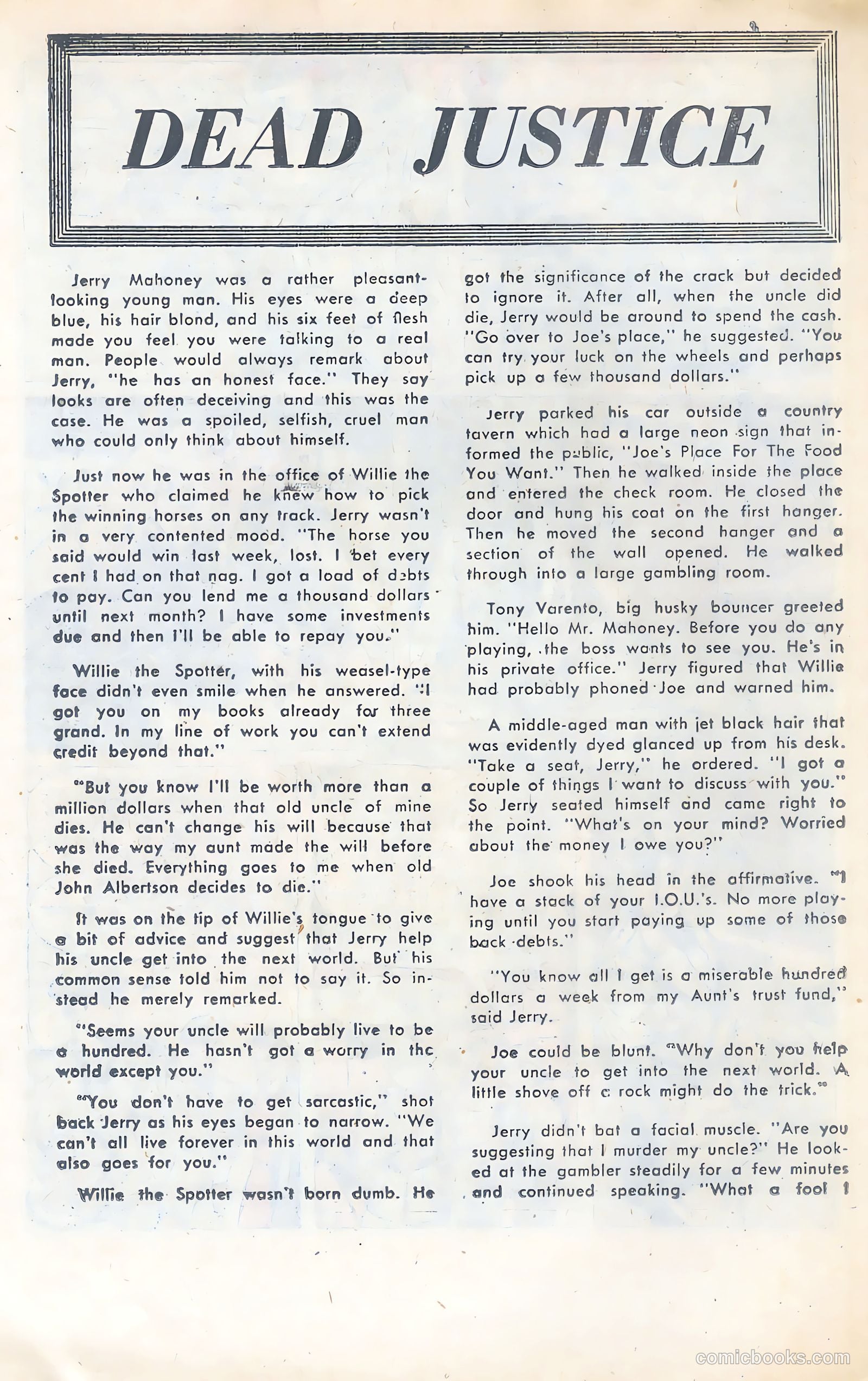 Crime and Justice #10 (1952) — page 18 of 36