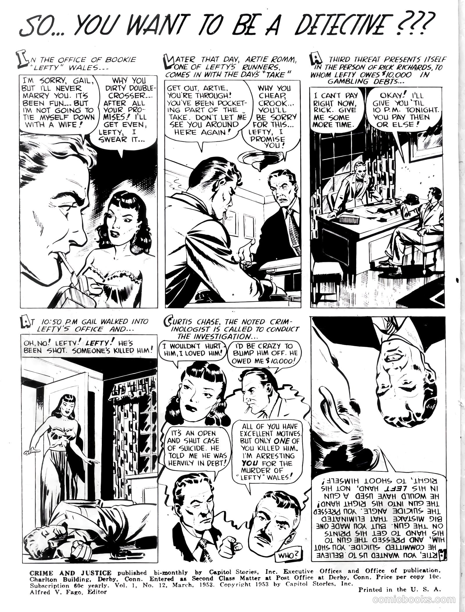 Crime and Justice #12 (1953) — page 2 of 37