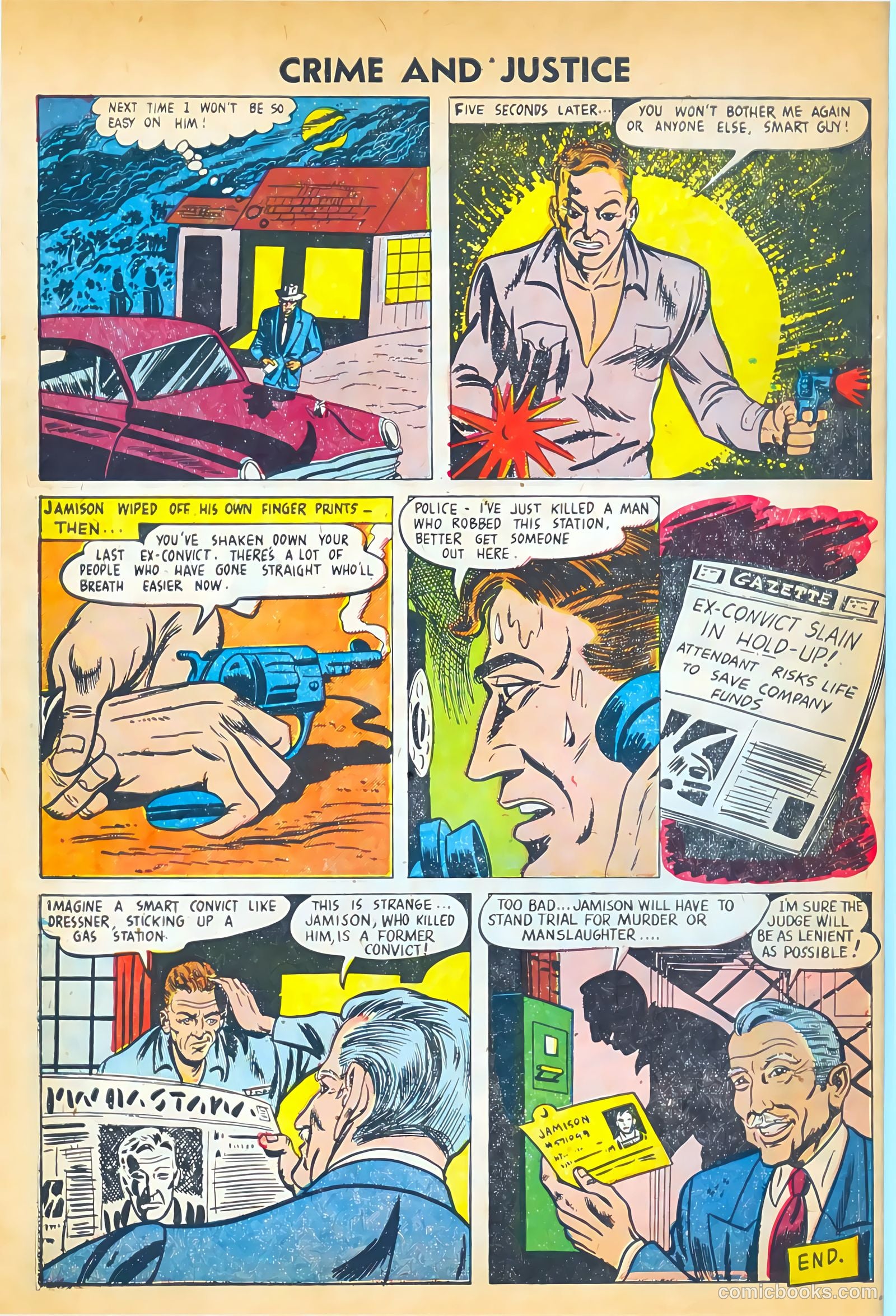 Crime and Justice #4 (1951) — page 34 of 36