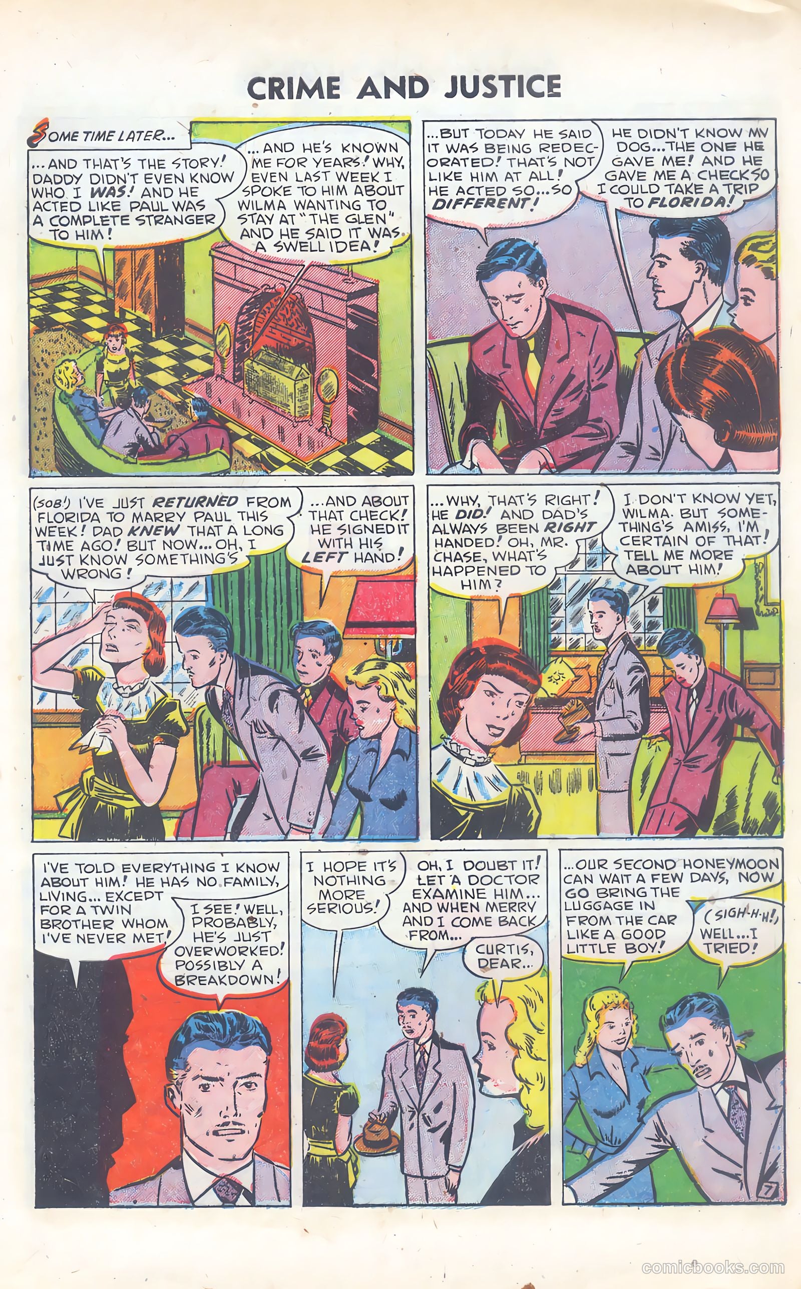 Crime and Justice #5 (1952) — page 9 of 36
