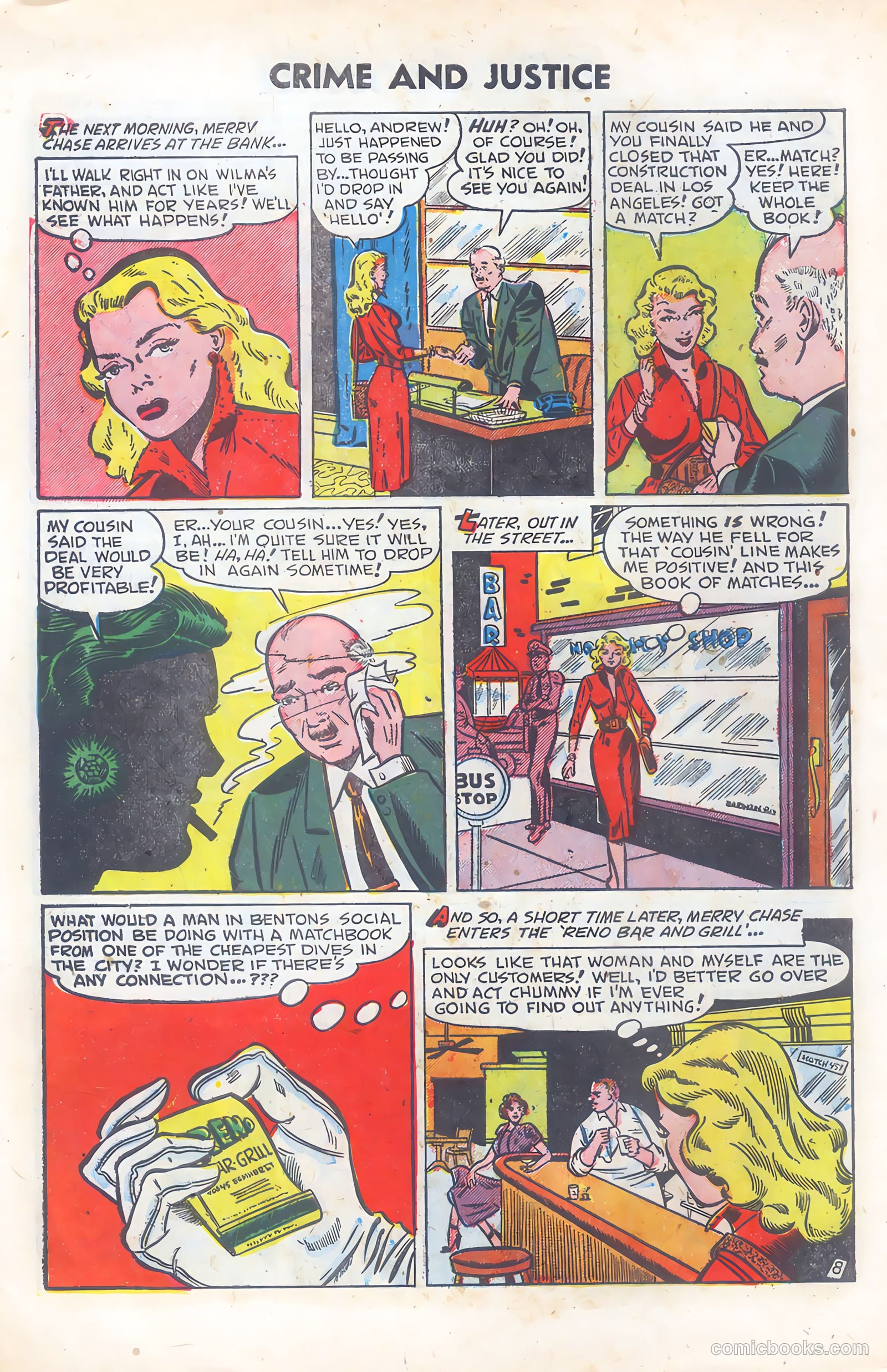 Crime and Justice #5 (1952) — page 10 of 36