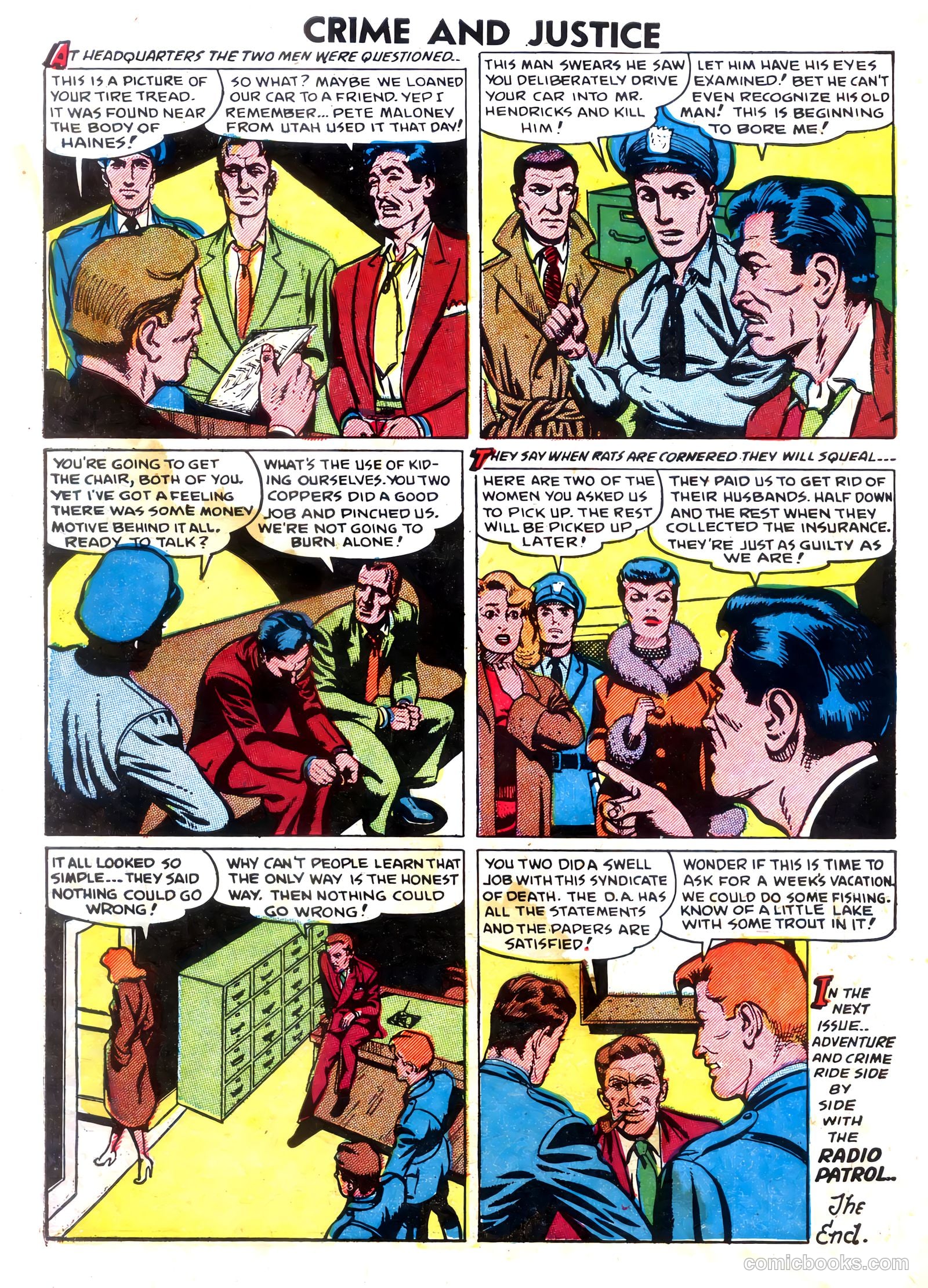 Crime and Justice #7 (1952) — page 34 of 36