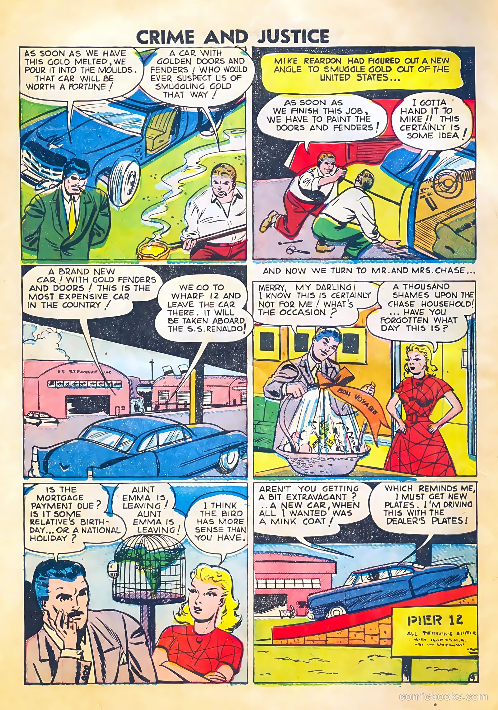 Crime and Justice #8 (1952) — page 6 of 36